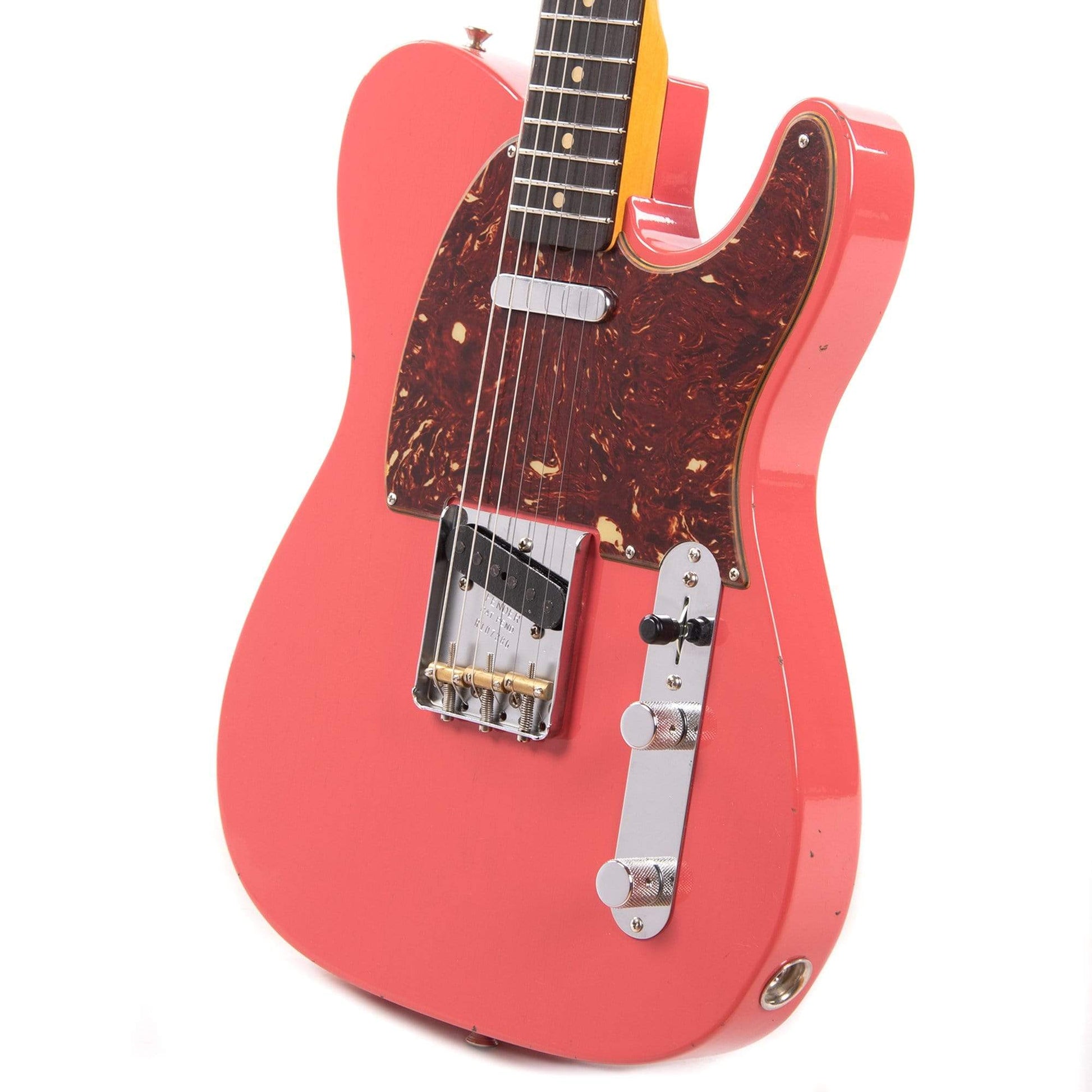 Fender Custom Shop 1961 Telecaster "Chicago Special" Journeyman Relic Faded Fiesta Red w/Painted Headcap & 4-Ply Tortoise Pickguard Electric Guitars / Solid Body