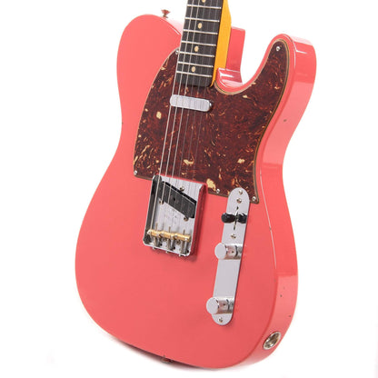 Fender Custom Shop 1961 Telecaster "Chicago Special" Journeyman Relic Faded Fiesta Red w/Painted Headcap & 4-Ply Tortoise Pickguard Electric Guitars / Solid Body