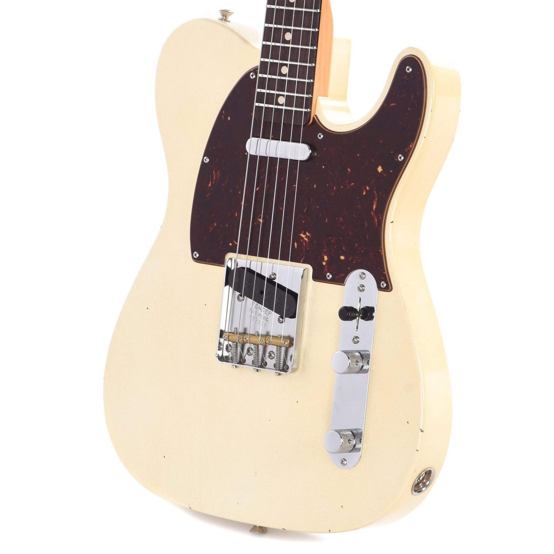 Fender Custom Shop 1961 Telecaster "Chicago Special" Journeyman Relic Super Aged Olympic White w/Painted Headcap Electric Guitars / Solid Body