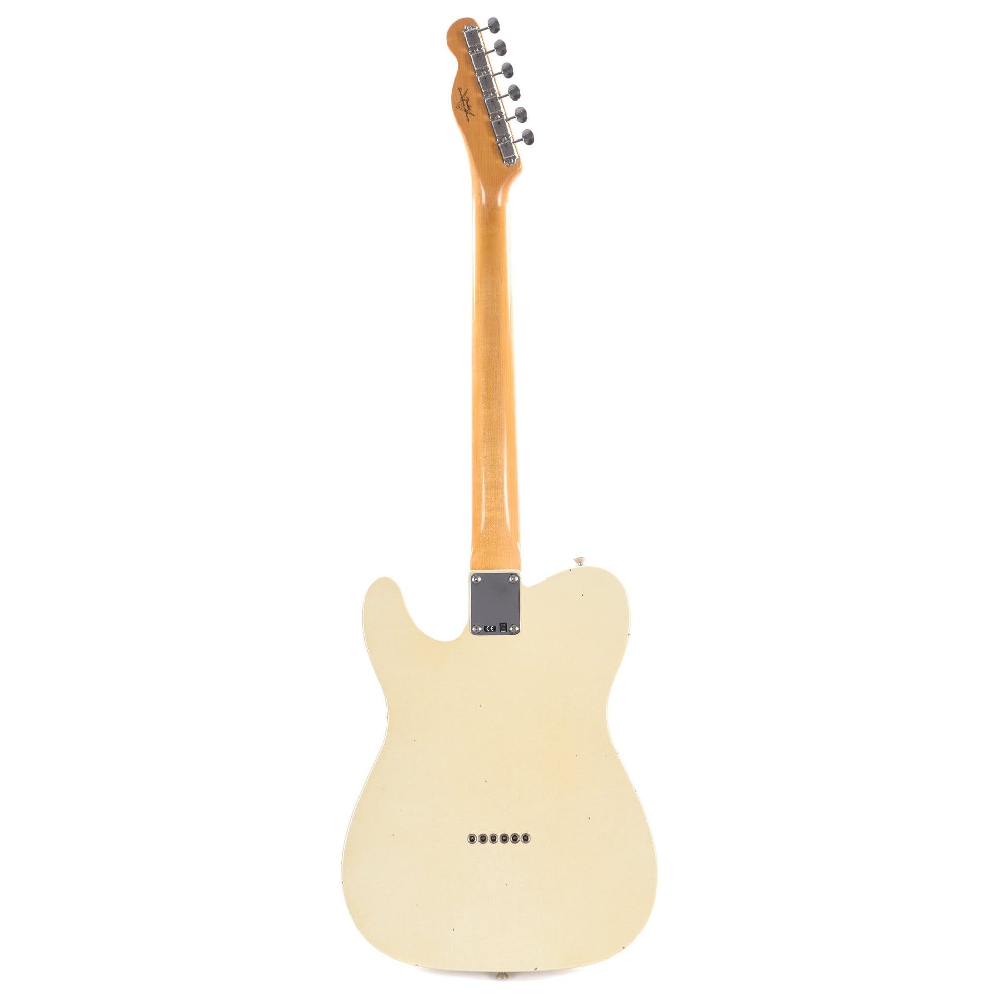 Fender Custom Shop 1961 Telecaster "Chicago Special" Journeyman Relic Super Aged Olympic White w/Painted Headcap Electric Guitars / Solid Body