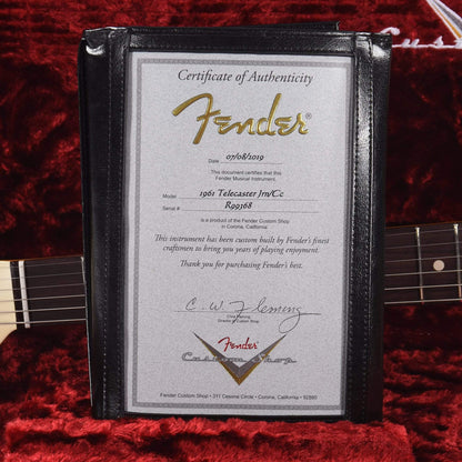 Fender Custom Shop 1961 Telecaster "Chicago Special" Journeyman Relic Super Aged Olympic White w/Painted Headcap Electric Guitars / Solid Body