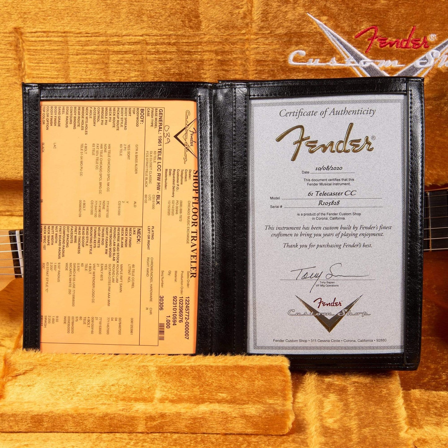 Fender Custom Shop 1961 Telecaster "Chicago Special" Lush Closet Classic Black Electric Guitars / Solid Body