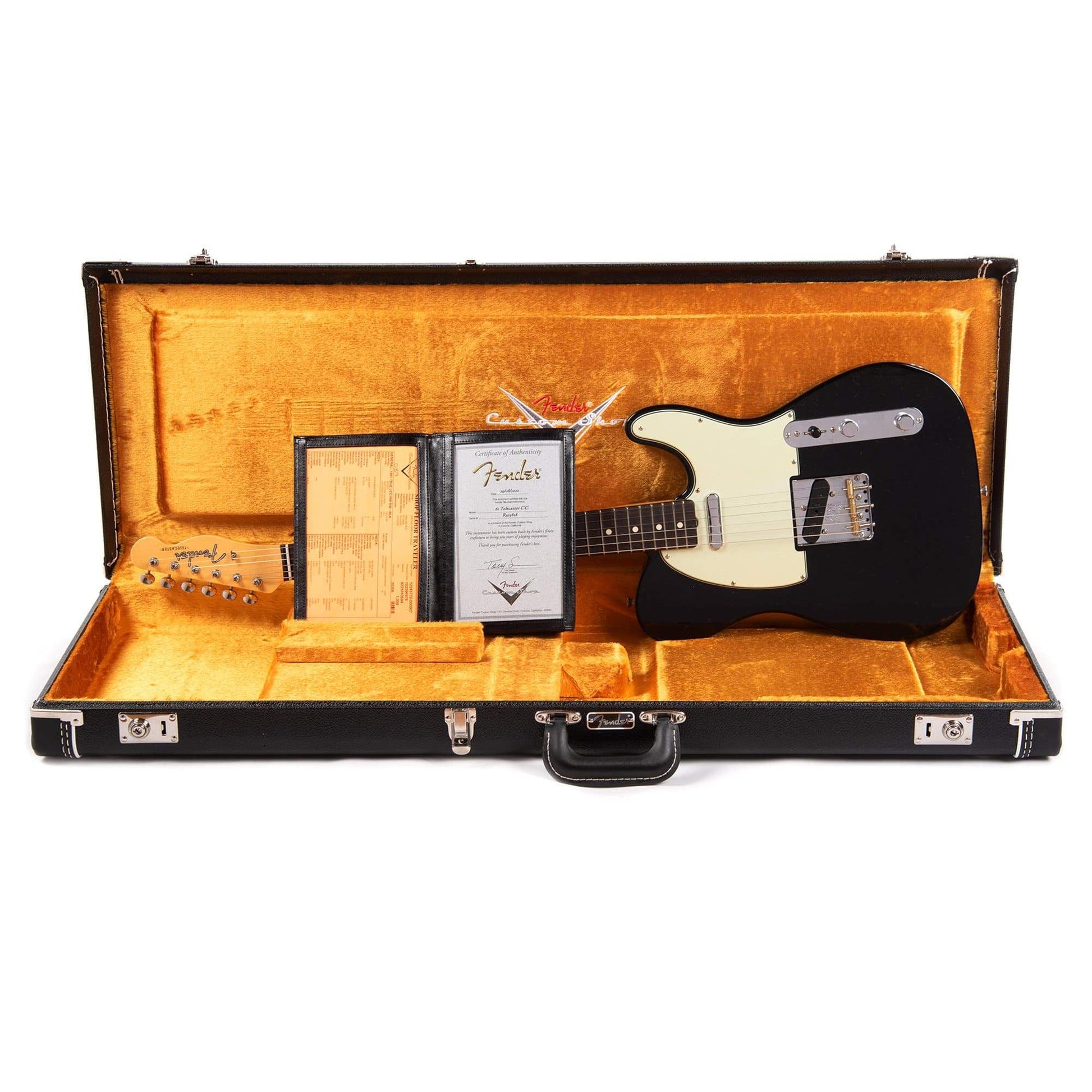 Fender Custom Shop 1961 Telecaster "Chicago Special" Lush Closet Classic Black Electric Guitars / Solid Body