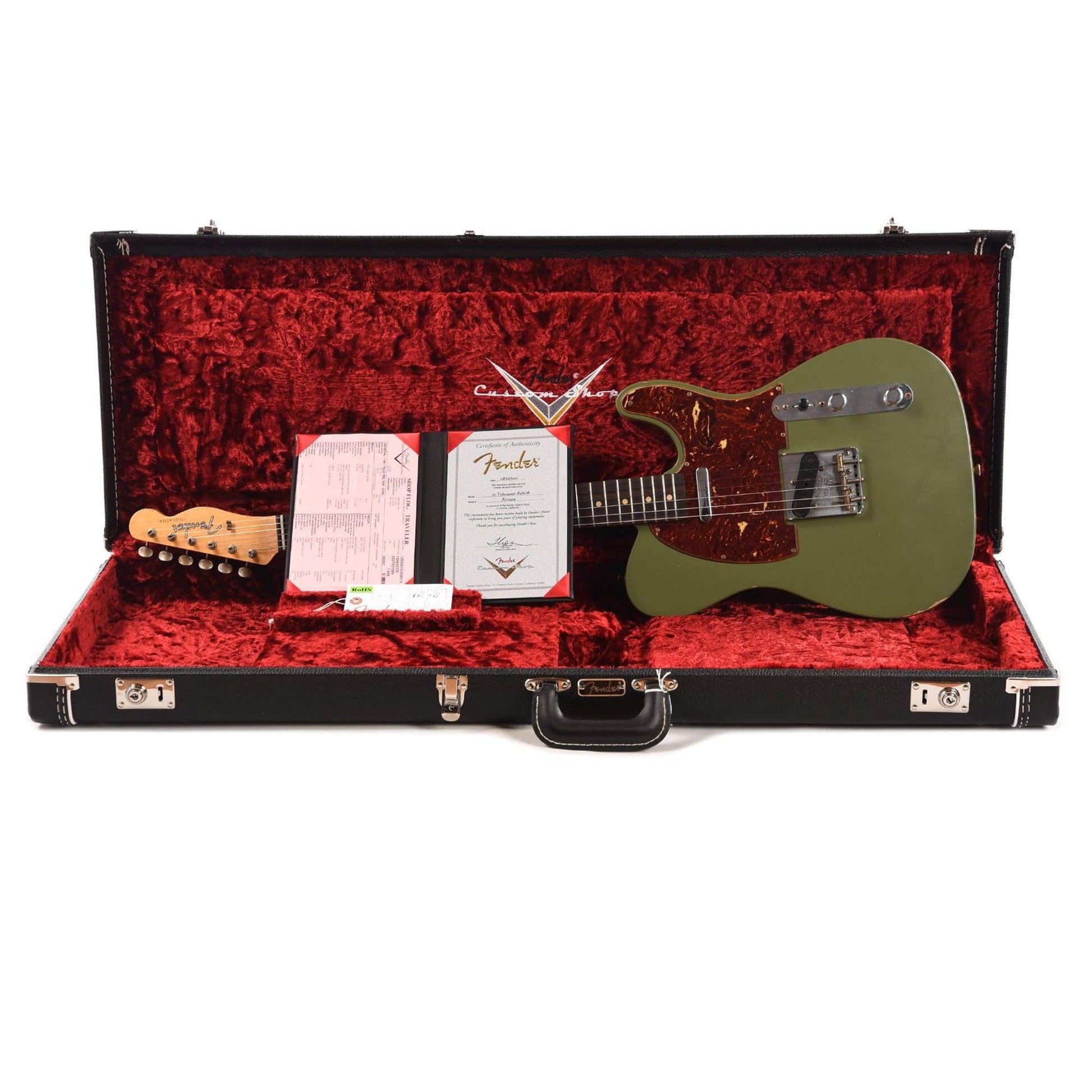 Fender Custom Shop 1961 Telecaster "Chicago Special" Relic Olive Drab w/Tortoise Pickguard Electric Guitars / Solid Body