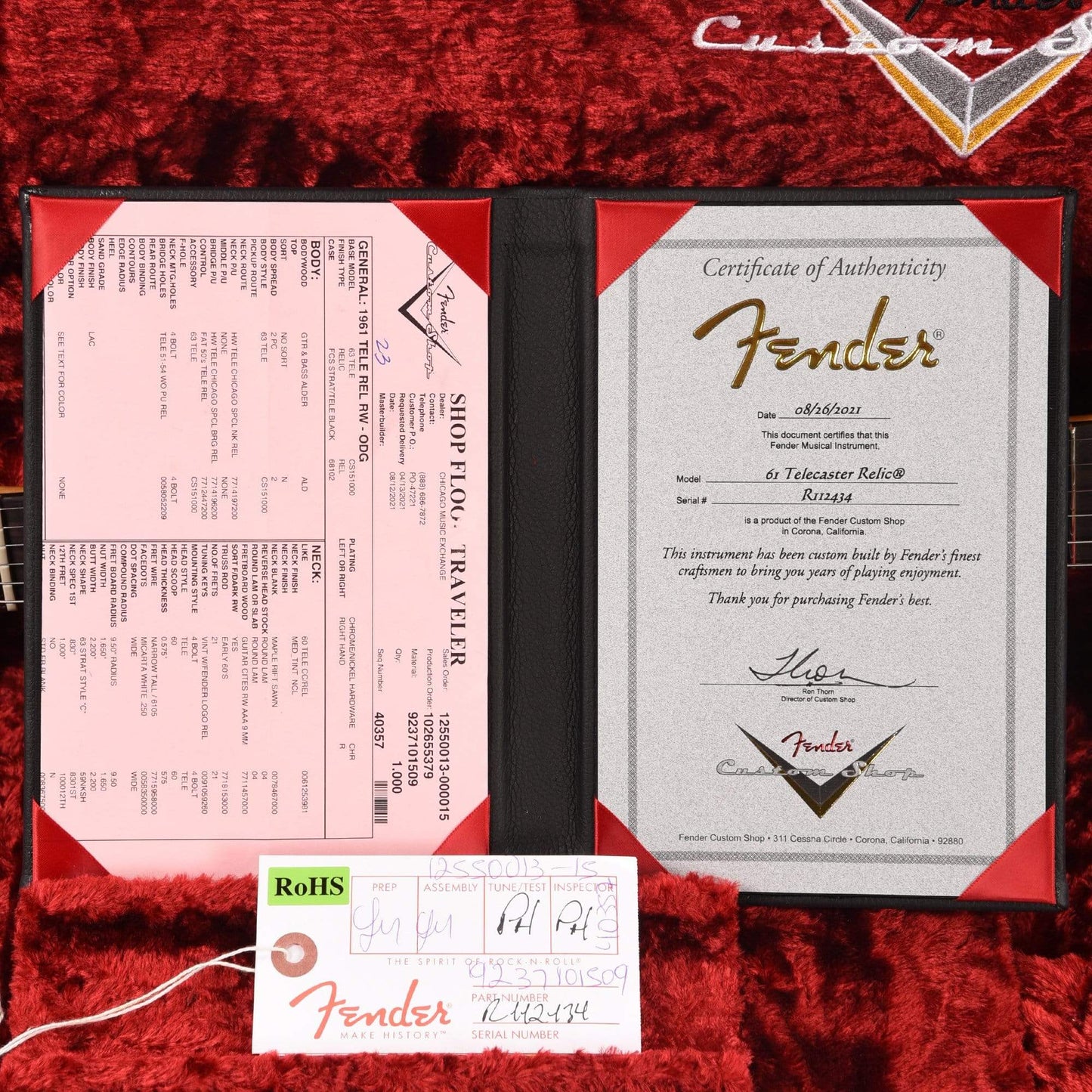 Fender Custom Shop 1961 Telecaster "Chicago Special" Relic Olive Drab w/Tortoise Pickguard Electric Guitars / Solid Body