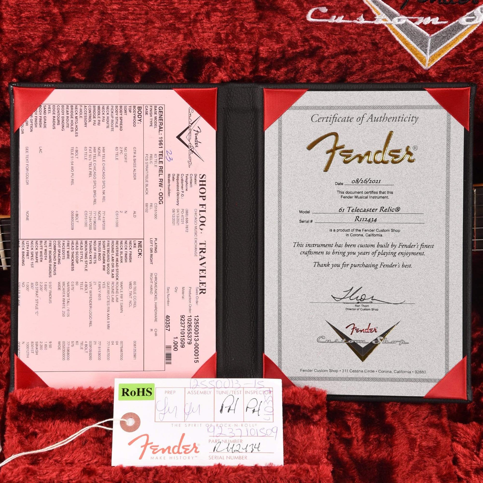 Fender Custom Shop 1961 Telecaster "Chicago Special" Relic Olive Drab w/Tortoise Pickguard Electric Guitars / Solid Body