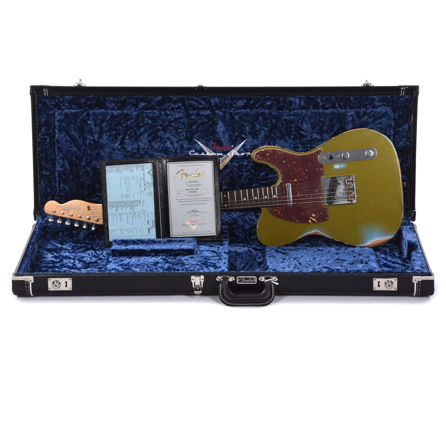 Fender Custom Shop 1961 Telecaster "Chicago Special" Relic Olive Drab w/Tortoise Pickguard Electric Guitars / Solid Body