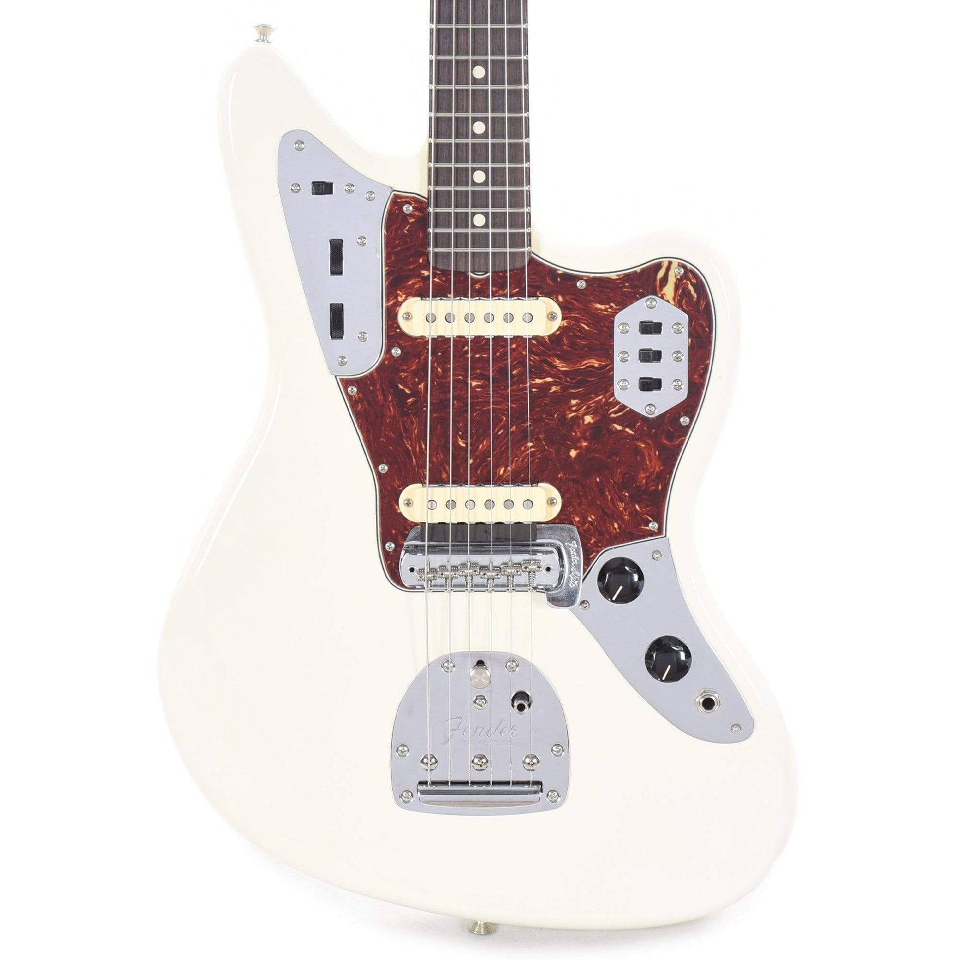Fender Custom Shop 1962 Jaguar "CME Spec" Deluxe Closet Classic Super Aged Olympic White w/Painted Headcap Electric Guitars / Solid Body