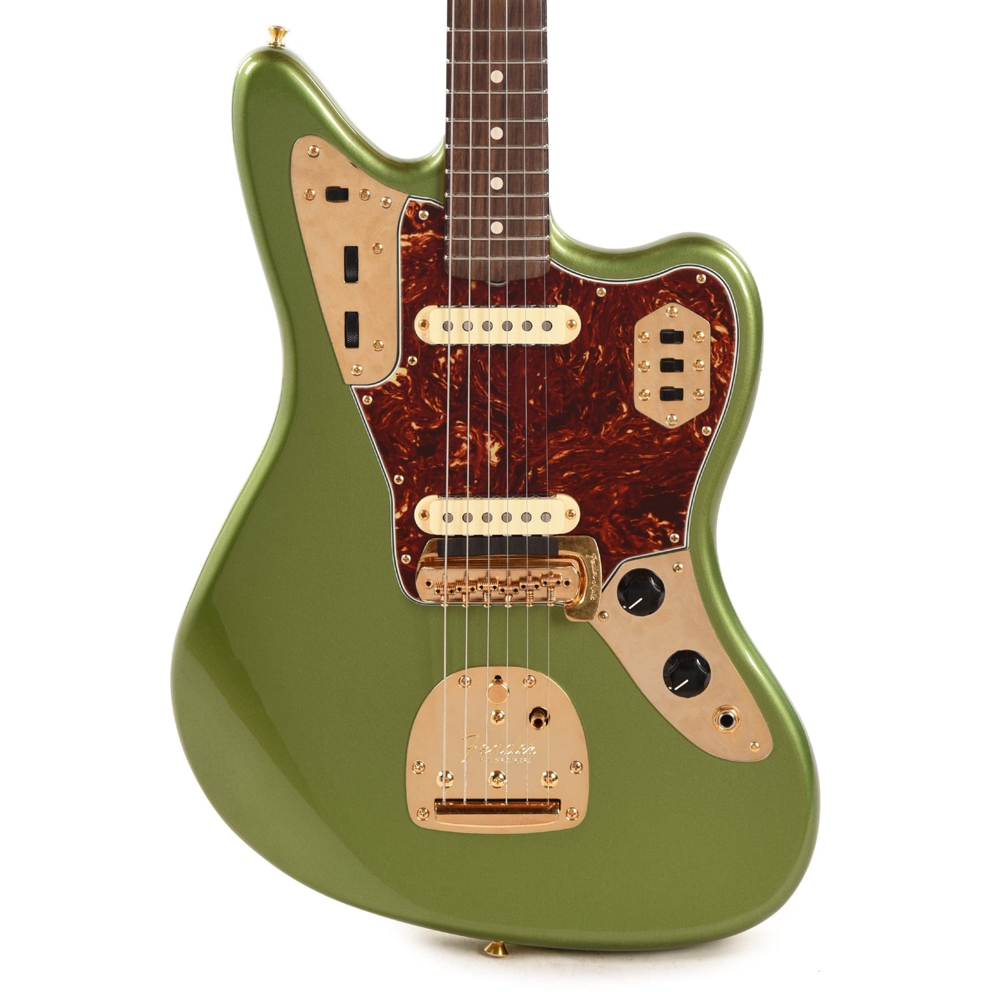 Fender Custom Shop 1962 Jaguar Deluxe Closet Classic Cadillac Green w/Painted Headcap & Gold Hardware Electric Guitars / Solid Body