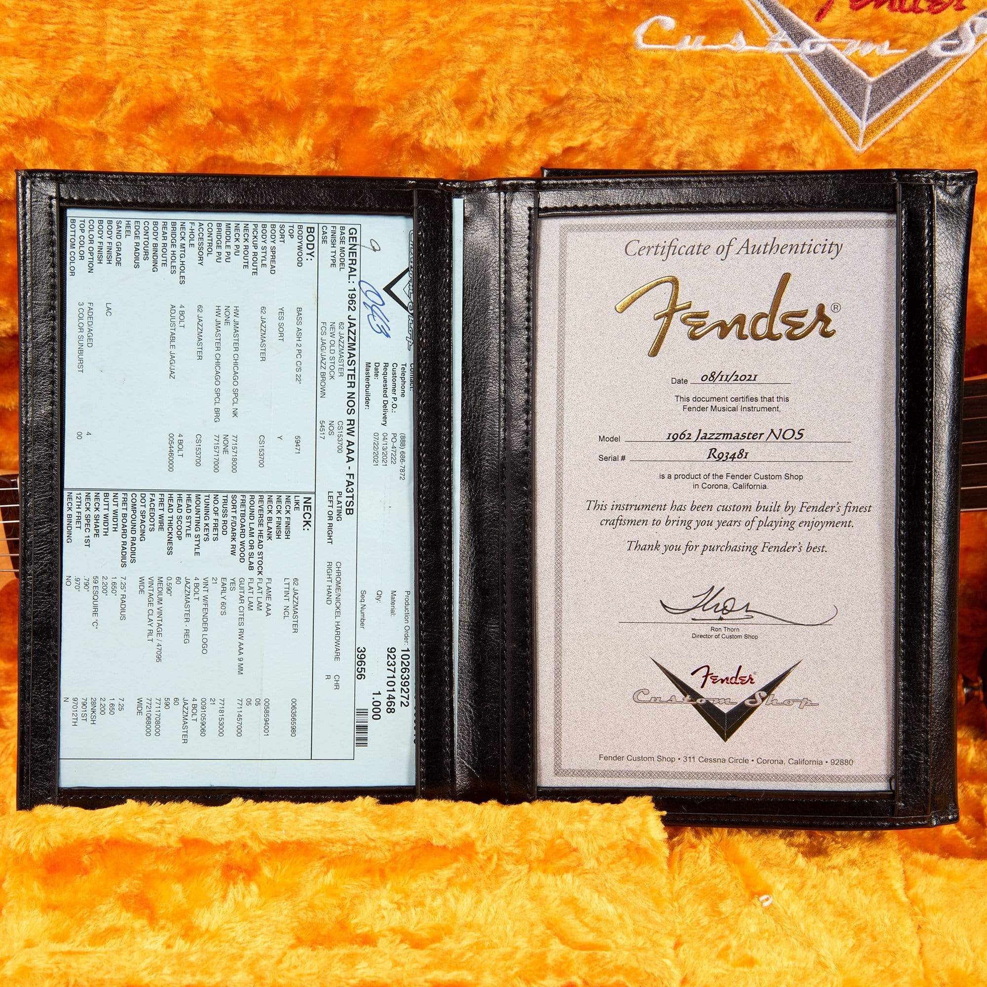 Fender Custom Shop 1962 Jazzmaster 