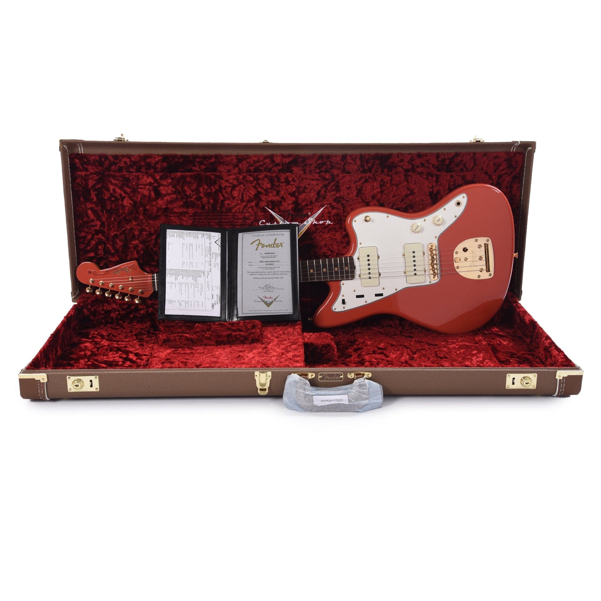 Fender Custom Shop 1962 Jazzmaster "Chicago Special" DCC Aged Tahitian Coral w/Gold Hardware & Painted Headcap Electric Guitars / Solid Body