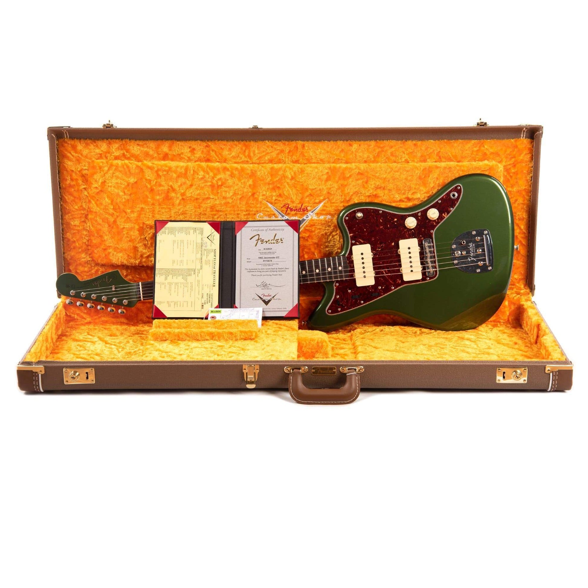 Fender Custom Shop 1962 Jazzmaster "Chicago Special" Deluxe Closet Classic Aged Cadillac Green Electric Guitars / Solid Body