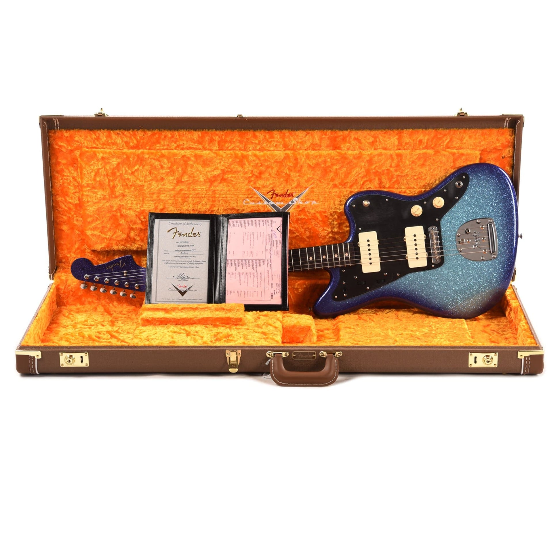 Fender Custom Shop 1962 Jazzmaster "Chicago Special" Deluxe Closet Classic Aged Daphne Blue/Midnight Purple Burst Sparkle w/Roasted Maple Neck Electric Guitars / Solid Body