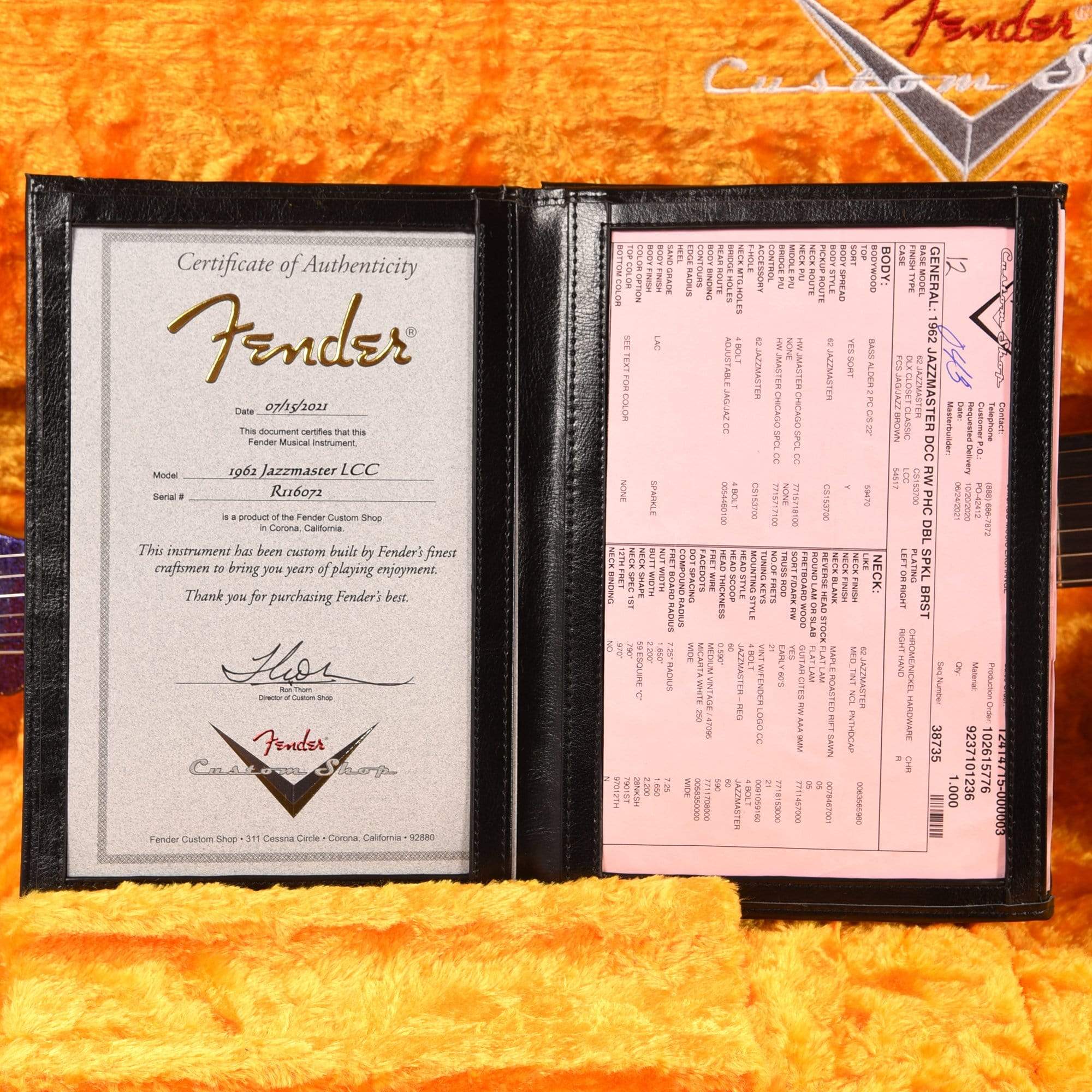 Fender Custom Shop 1962 Jazzmaster 