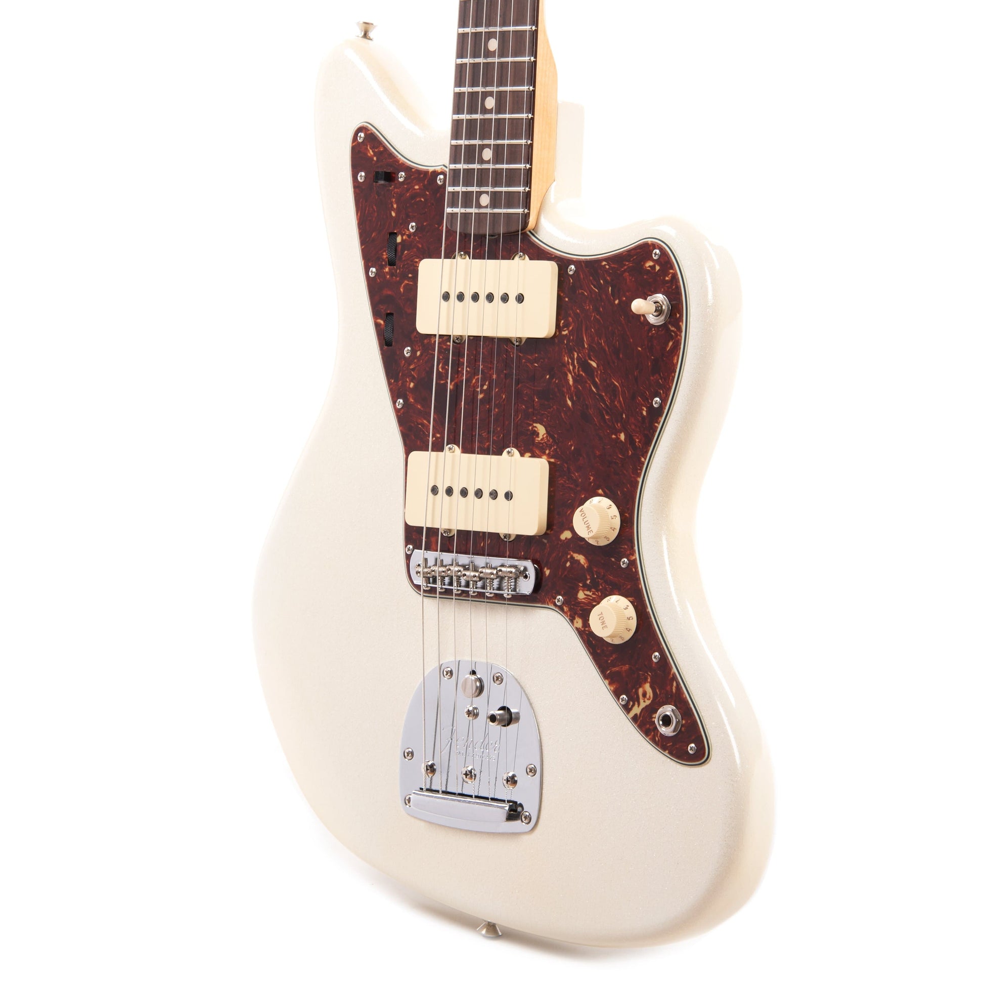 Fender Custom Shop 1962 Jazzmaster "Chicago Special" Deluxe Closet Classic Aged Olympic White Sparkle w/Painted Headcap Electric Guitars / Solid Body