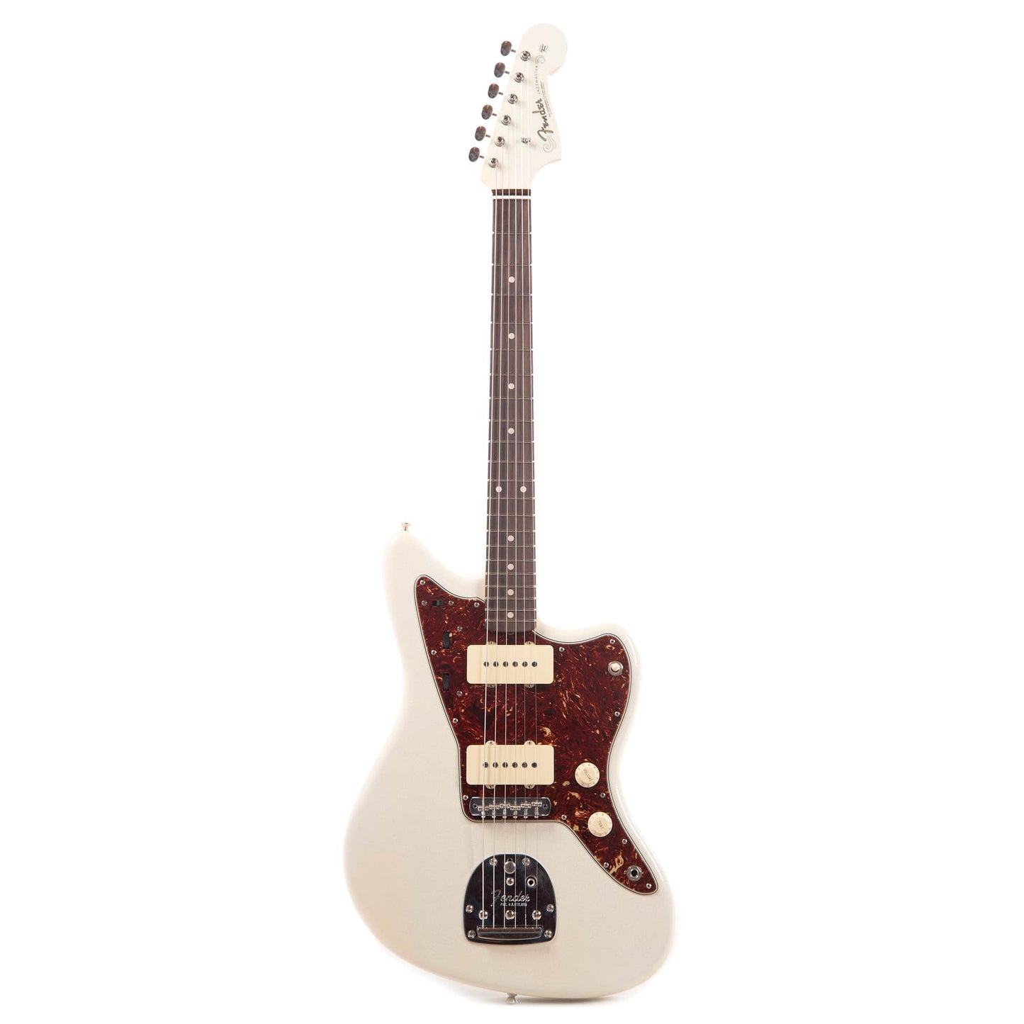 Fender Custom Shop 1962 Jazzmaster "Chicago Special" Deluxe Closet Classic Aged Olympic White Sparkle w/Painted Headcap Electric Guitars / Solid Body