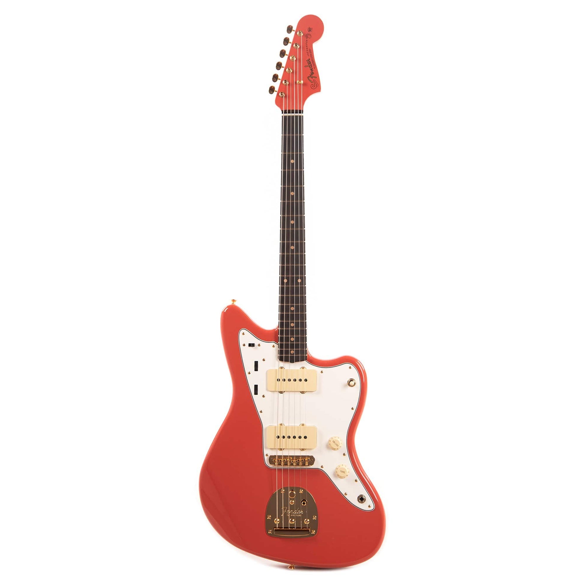 Fender Custom Shop 1962 Jazzmaster "Chicago Special" Deluxe Closet Classic Aged Tahitian Coral w/Gold Hardware & Painted Headcap Electric Guitars / Solid Body