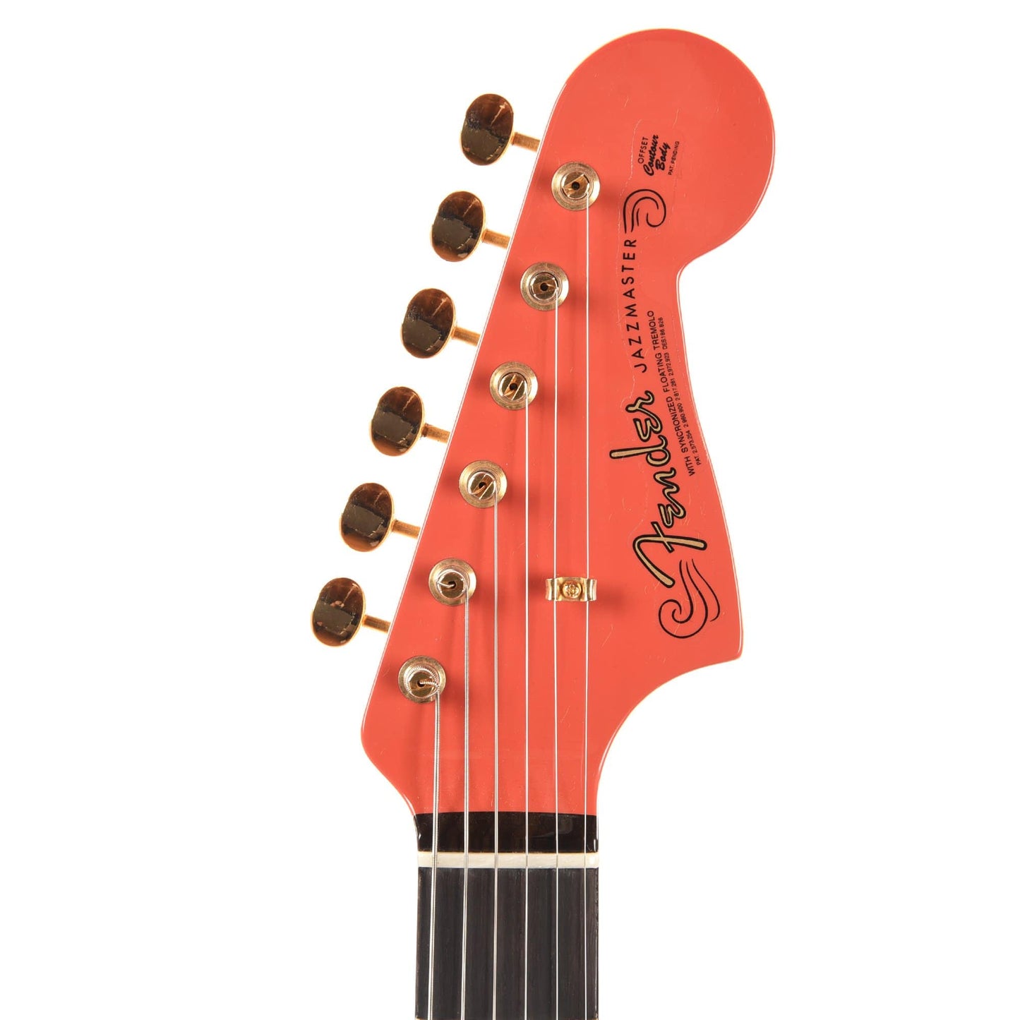 Fender Custom Shop 1962 Jazzmaster "Chicago Special" Deluxe Closet Classic Aged Tahitian Coral w/Gold Hardware & Painted Headcap Electric Guitars / Solid Body