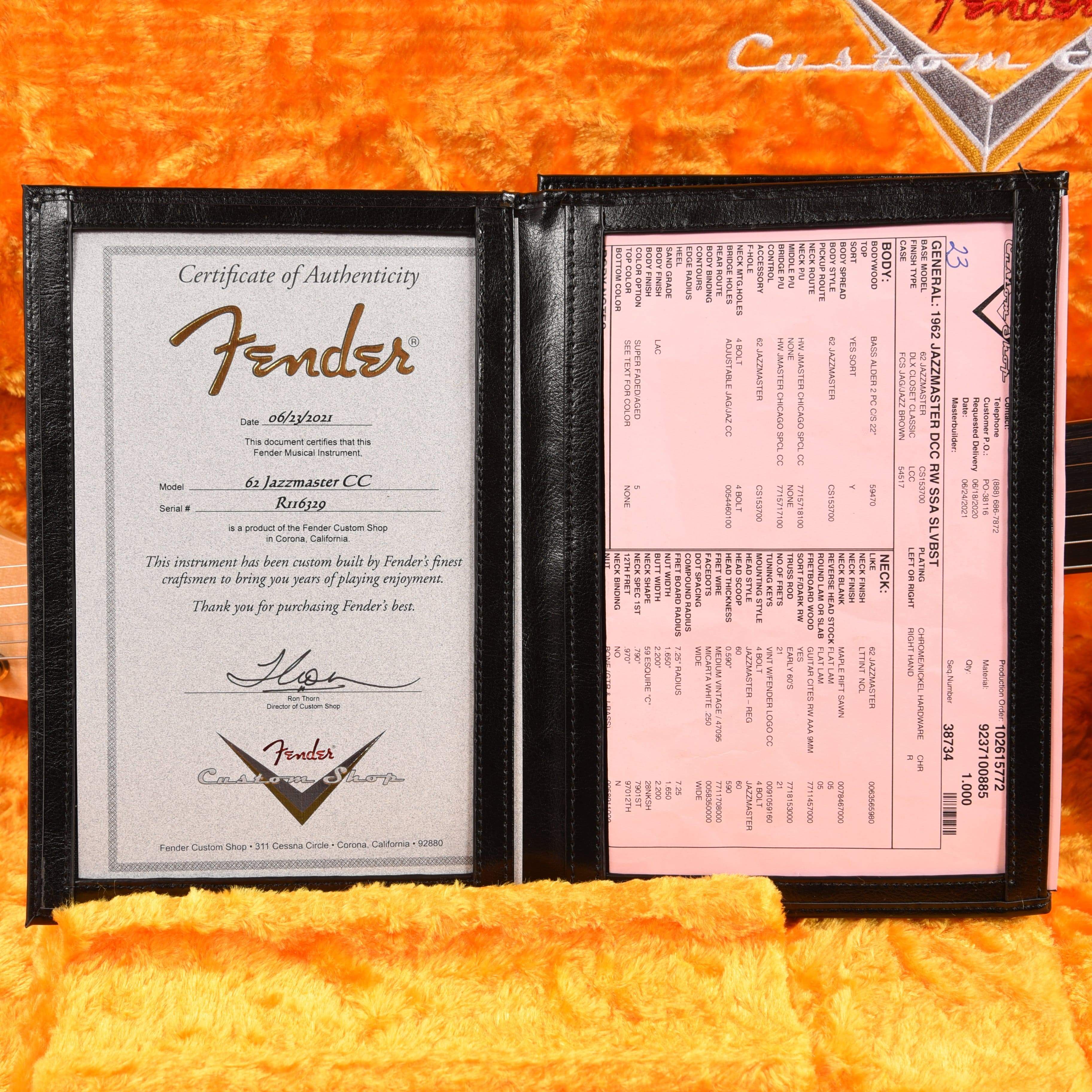 Fender Custom Shop 1962 Jazzmaster 