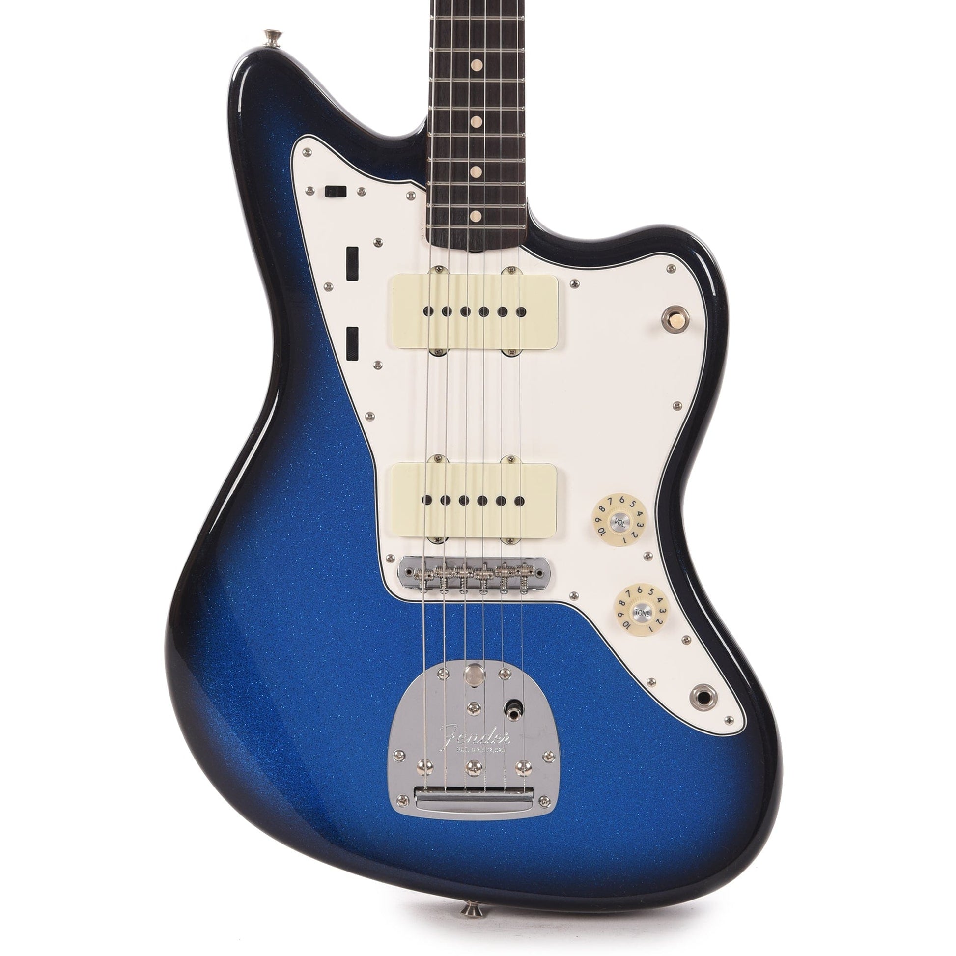 Fender Custom Shop 1962 Jazzmaster "Chicago Special" Deluxe Closet Classic Super Faded Blue/Black Burst Sparkle Electric Guitars / Solid Body