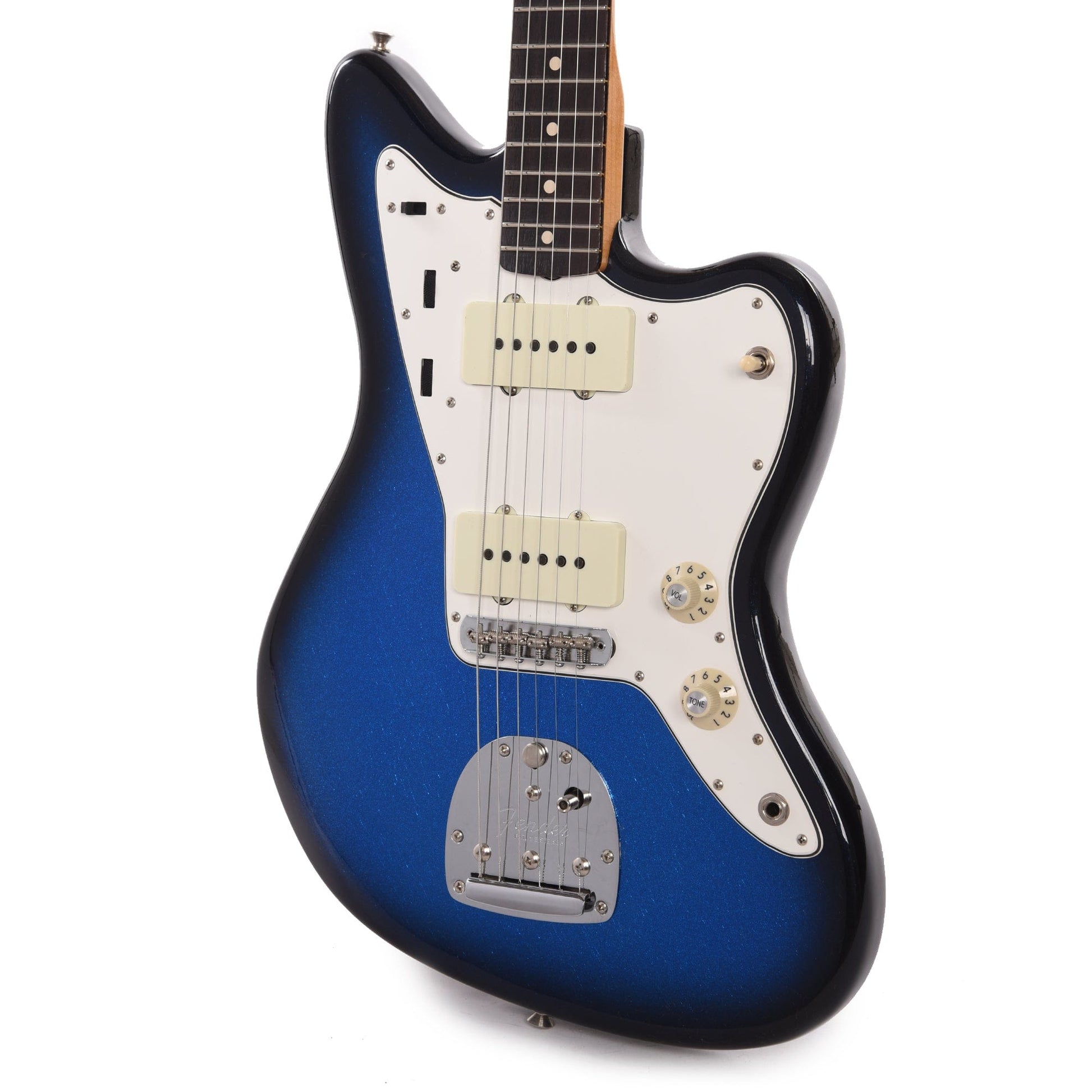 Fender Custom Shop 1962 Jazzmaster "Chicago Special" Deluxe Closet Classic Super Faded Blue/Black Burst Sparkle Electric Guitars / Solid Body