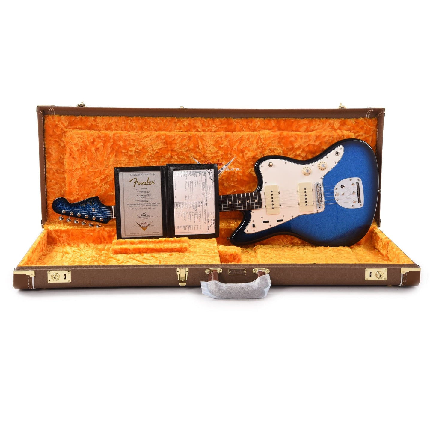 Fender Custom Shop 1962 Jazzmaster "Chicago Special" Deluxe Closet Classic Super Faded Blue/Black Burst Sparkle Electric Guitars / Solid Body