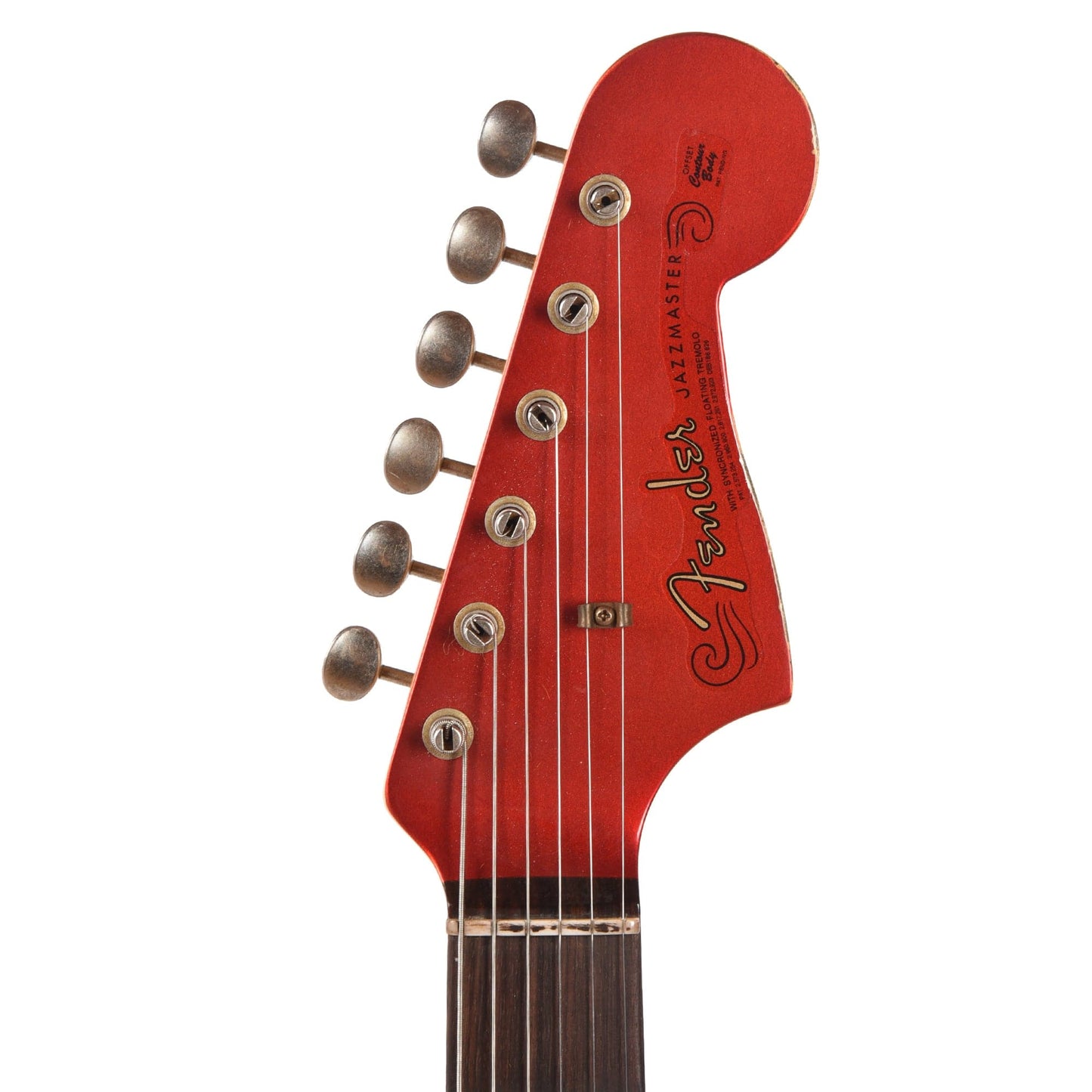 Fender Custom Shop 1962 Jazzmaster "Chicago Special" Heavy Relic Aged Candy Apple Red w/Painted Headcap Electric Guitars / Solid Body