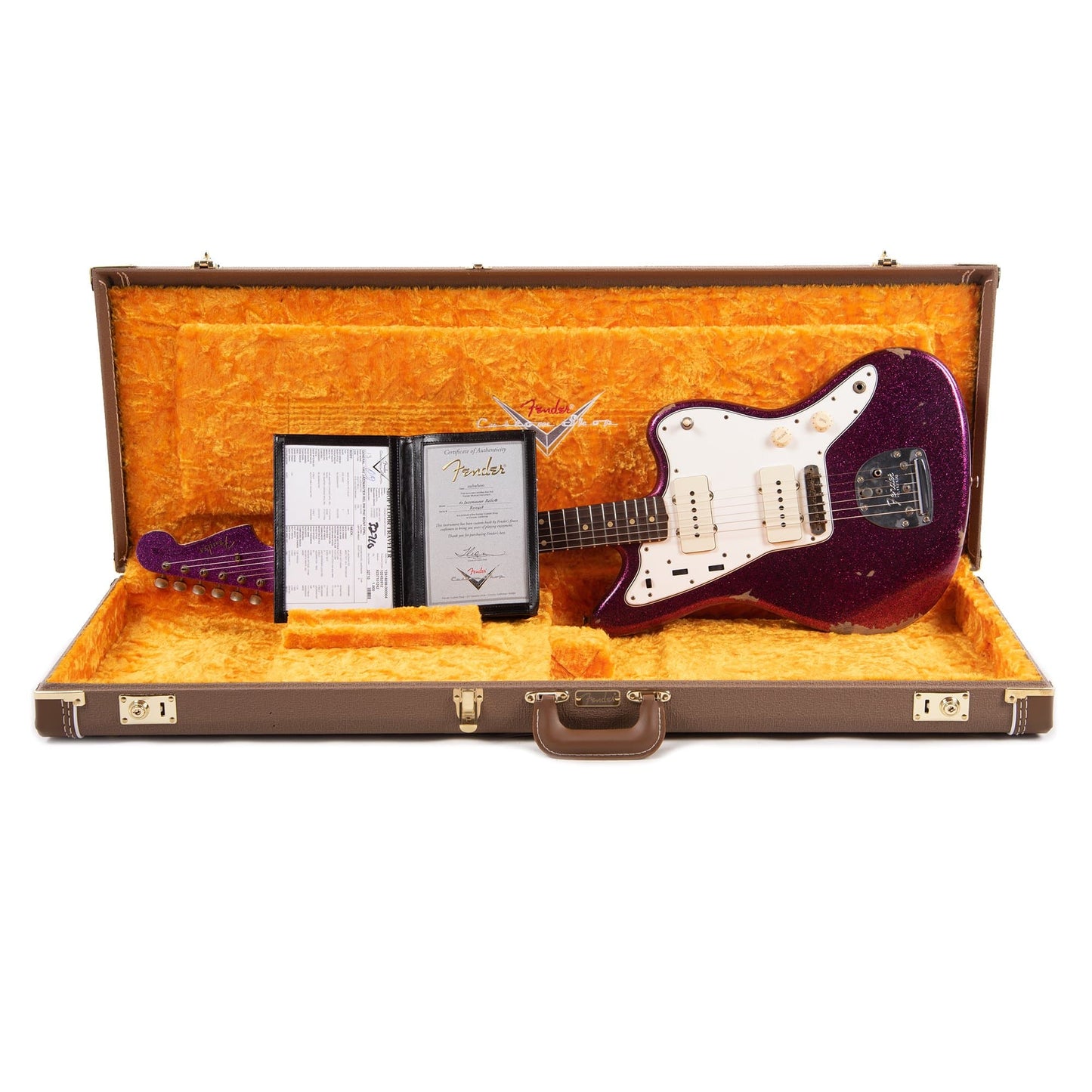 Fender Custom Shop 1962 Jazzmaster "Chicago Special" Heavy Relic Aged Magenta Sparkle Electric Guitars / Solid Body