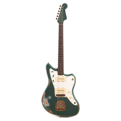 Fender Custom Shop 1962 Jazzmaster "Chicago Special" Heavy Relic Aged Sherwood Green w/Gold Hardware & Painted Headcap Electric Guitars / Solid Body