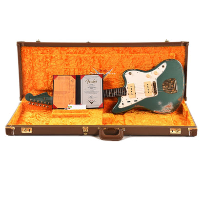 Fender Custom Shop 1962 Jazzmaster "Chicago Special" Heavy Relic Aged Sherwood Green w/Gold Hardware & Painted Headcap Electric Guitars / Solid Body