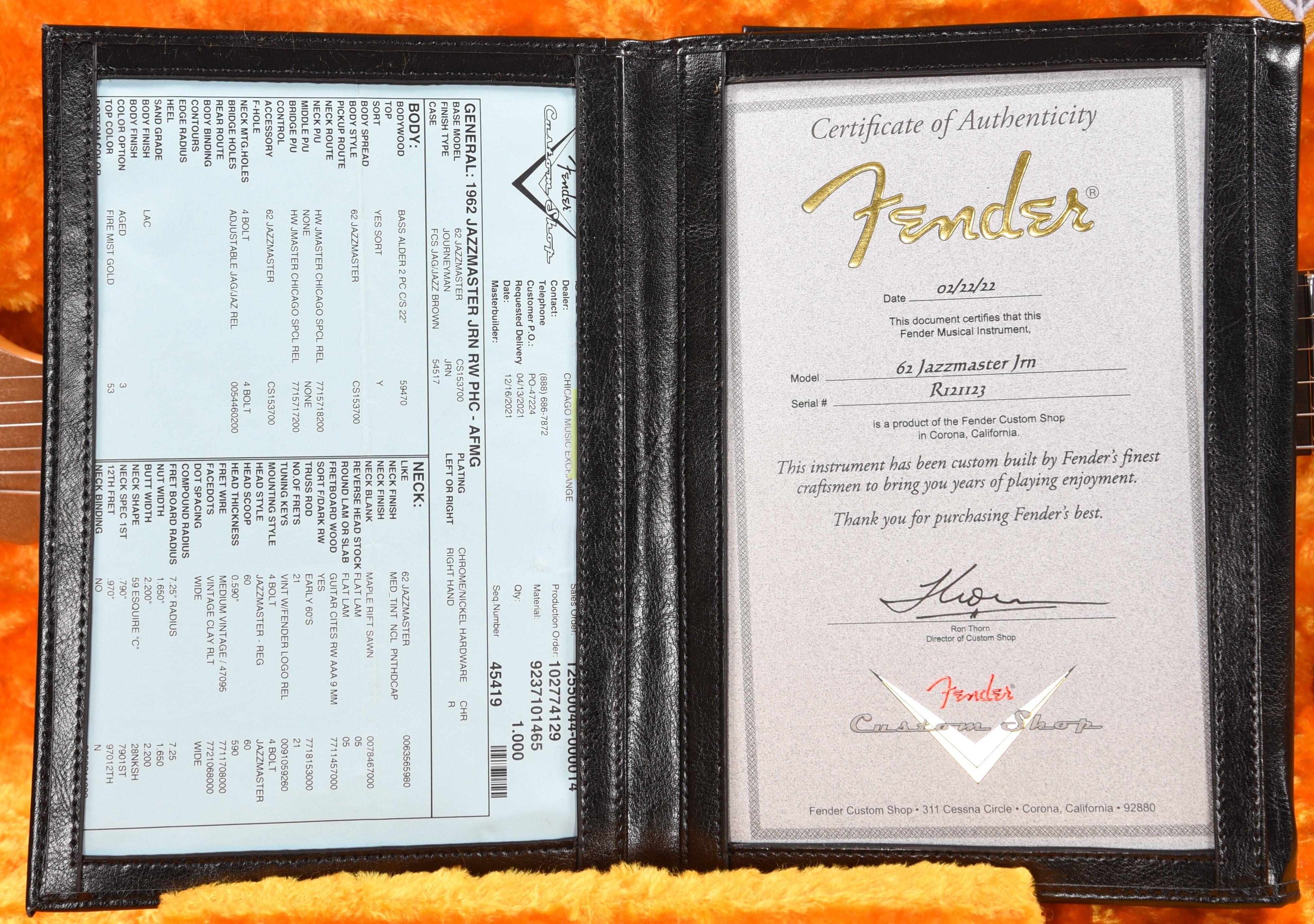 Fender Custom Shop 1962 Jazzmaster 