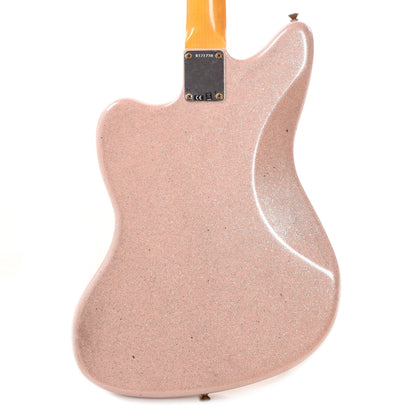 Fender Custom Shop 1962 Jazzmaster "Chicago Special" Journeyman Aged Shell Pink Sparkle w/Parchment Pickguard & Painted Headcap Electric Guitars / Solid Body
