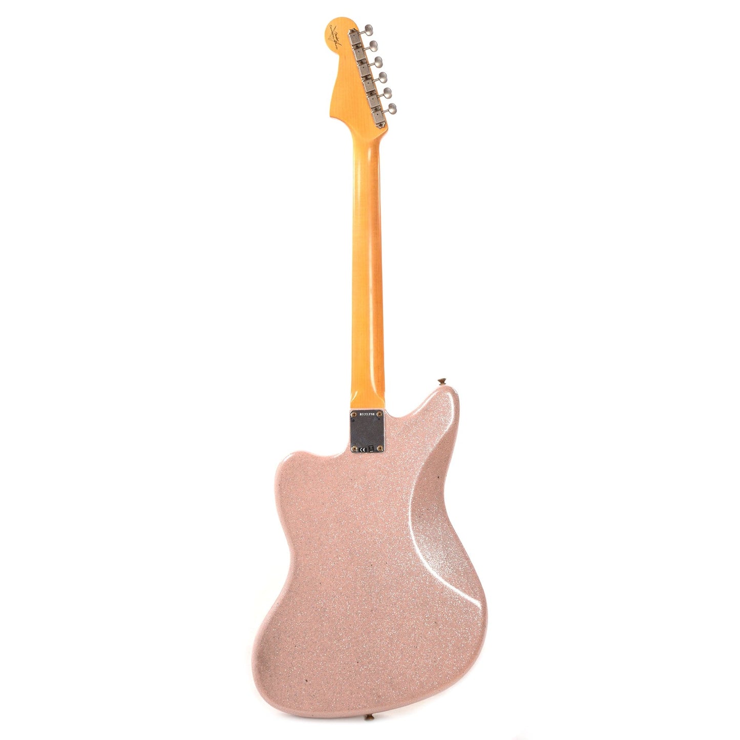Fender Custom Shop 1962 Jazzmaster "Chicago Special" Journeyman Aged Shell Pink Sparkle w/Parchment Pickguard & Painted Headcap Electric Guitars / Solid Body