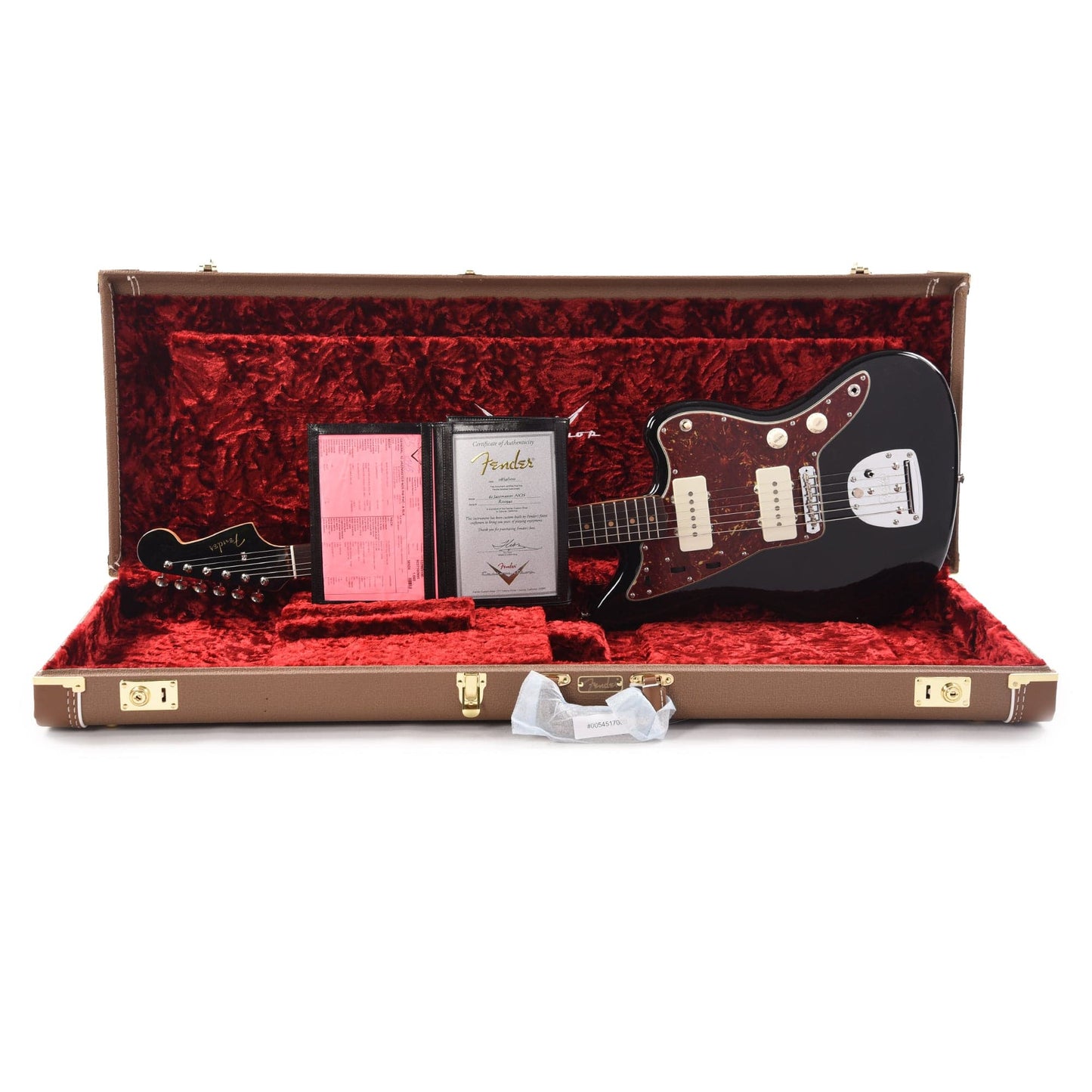 Fender Custom Shop 1962 Jazzmaster "Chicago Special" NOS Aged Black w/Painted Headcap Electric Guitars / Solid Body