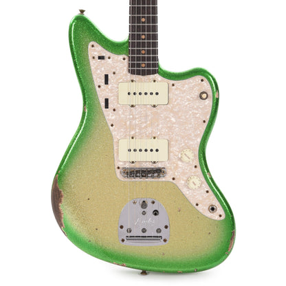 Fender Custom Shop 1962 Jazzmaster "Chicago Special" Relic Aged Gold/Green Burst Sparkle w/Roasted Maple Neck Electric Guitars / Solid Body