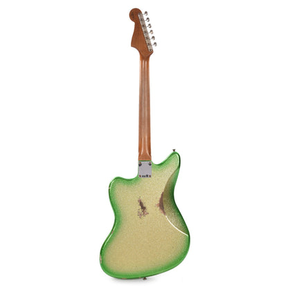 Fender Custom Shop 1962 Jazzmaster "Chicago Special" Relic Aged Gold/Green Burst Sparkle w/Roasted Maple Neck Electric Guitars / Solid Body