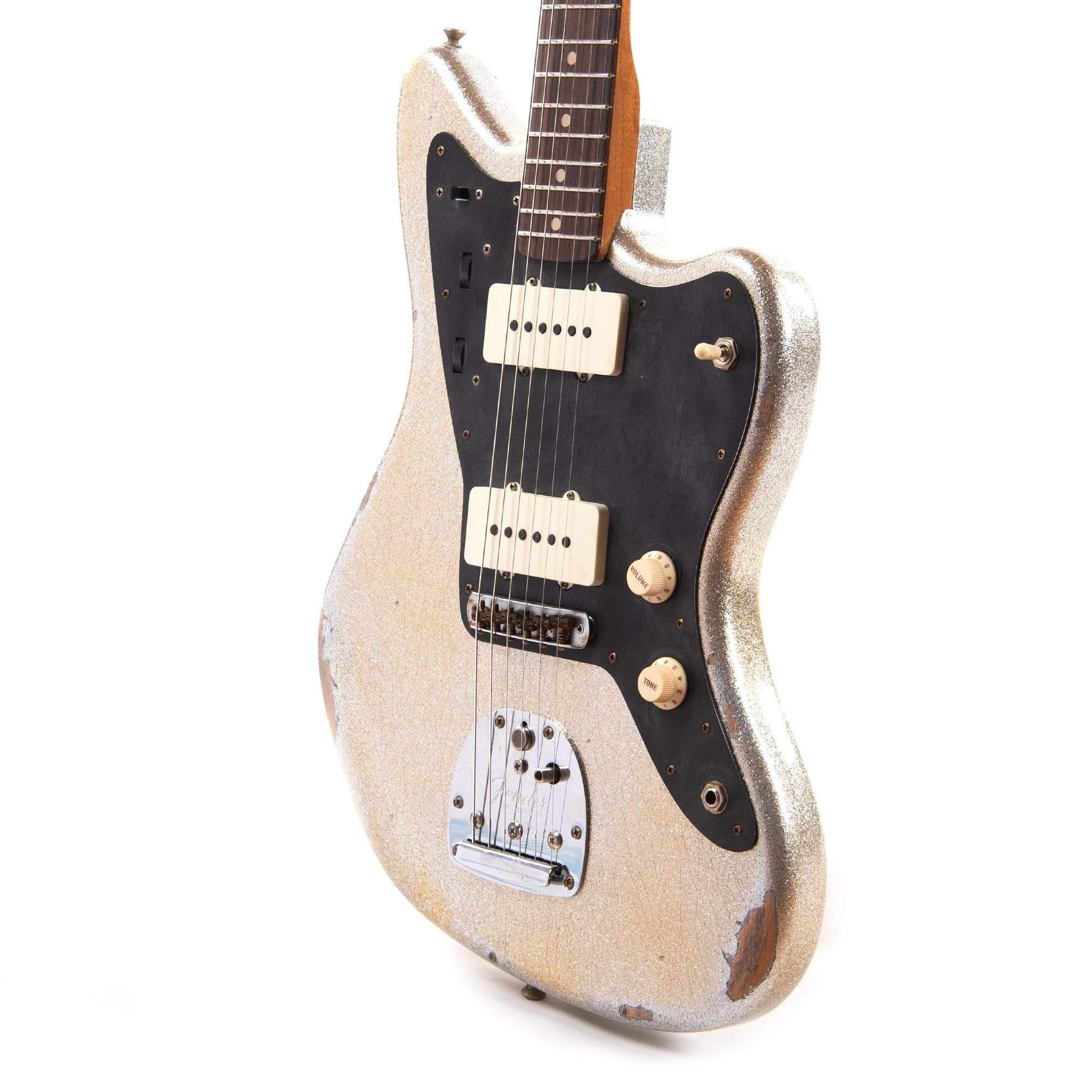 Fender Custom Shop 1962 Jazzmaster "Chicago Special" Relic Super Aged Silver Sparkle w/Roasted Maple Neck Electric Guitars / Solid Body