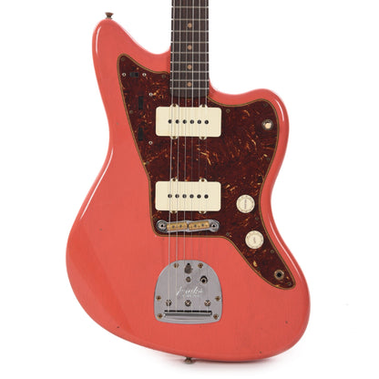 Fender Custom Shop 1962 Jazzmaster Journeyman Relic Super Faded Aged Fiesta Red Electric Guitars / Solid Body