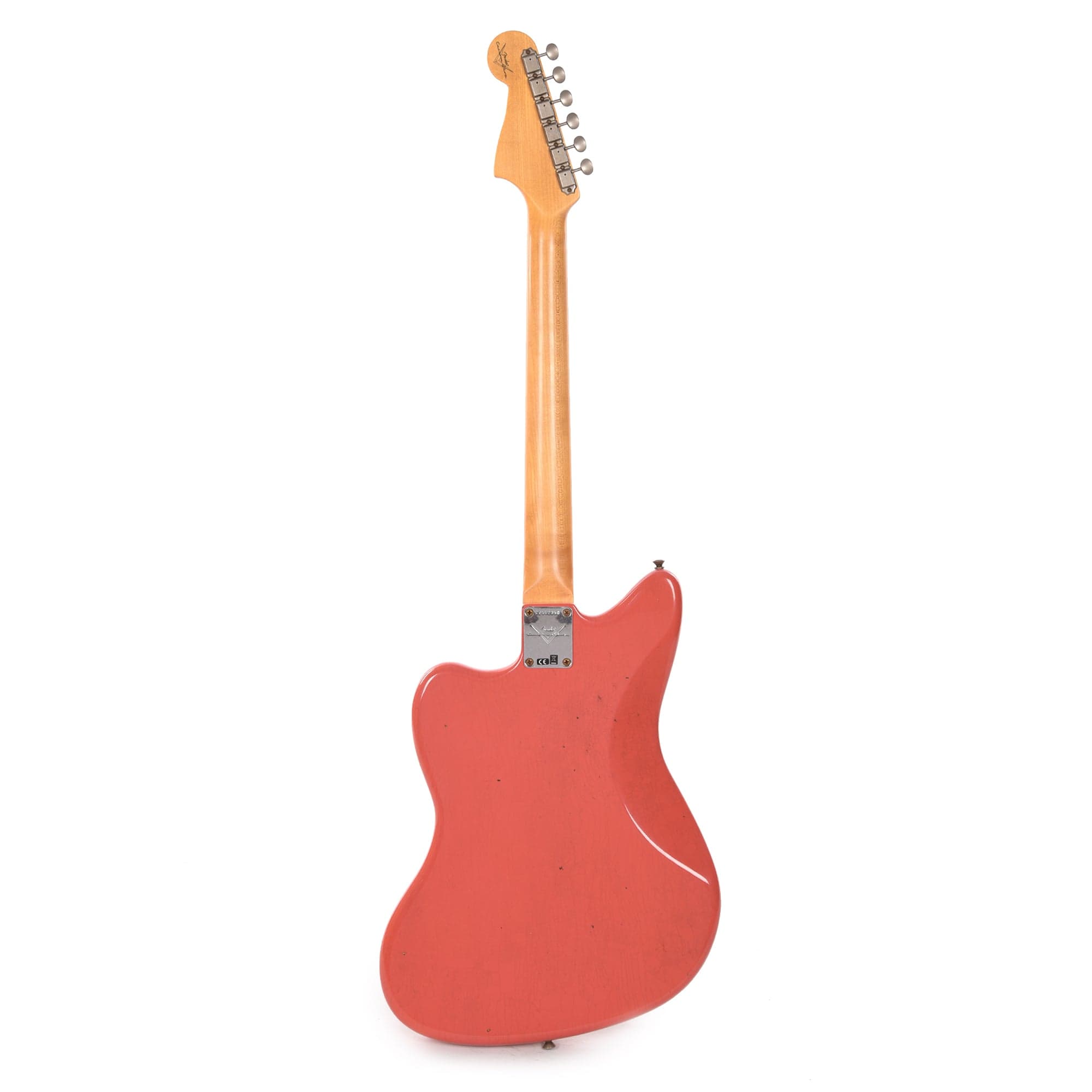 Fender Custom Shop 1962 Jazzmaster Journeyman Relic Super Faded Aged Fiesta Red Electric Guitars / Solid Body