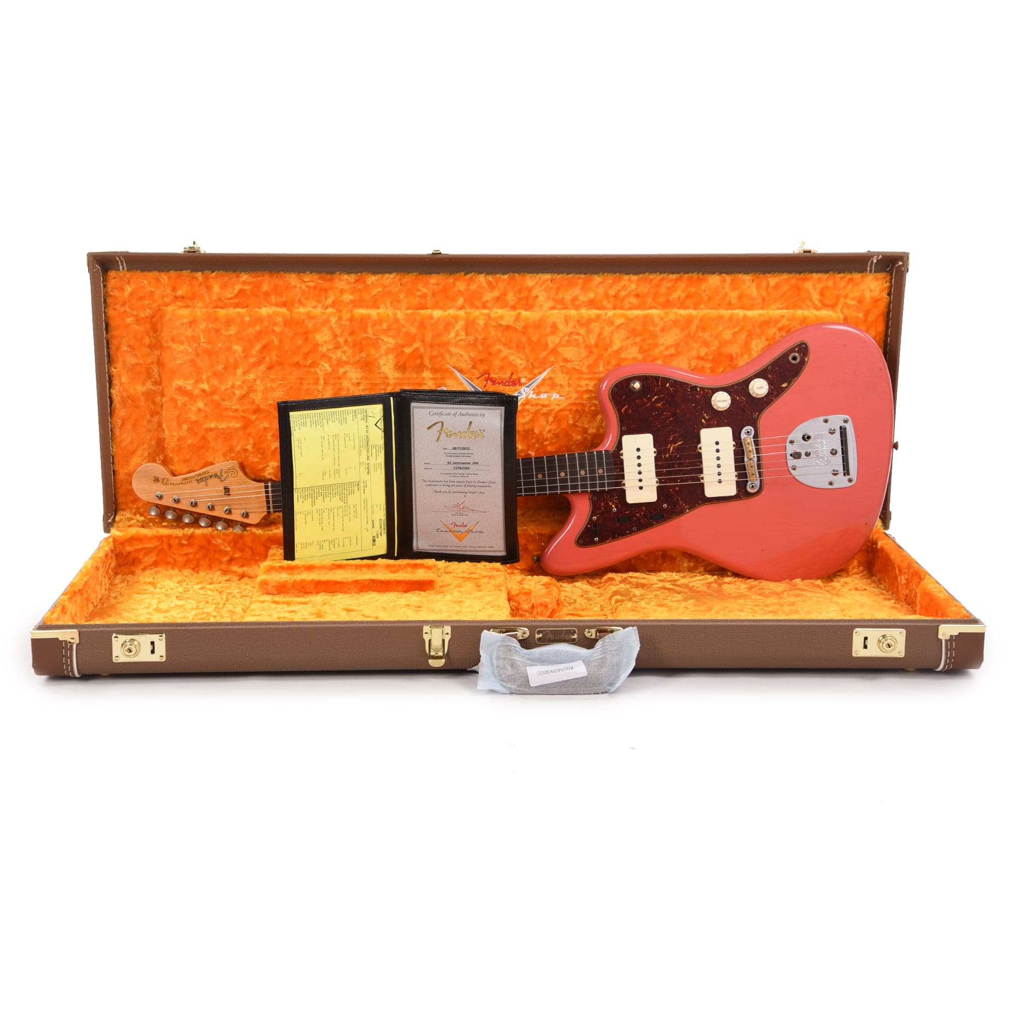 Fender Custom Shop 1962 Jazzmaster Journeyman Relic Super Faded Aged Fiesta Red Electric Guitars / Solid Body