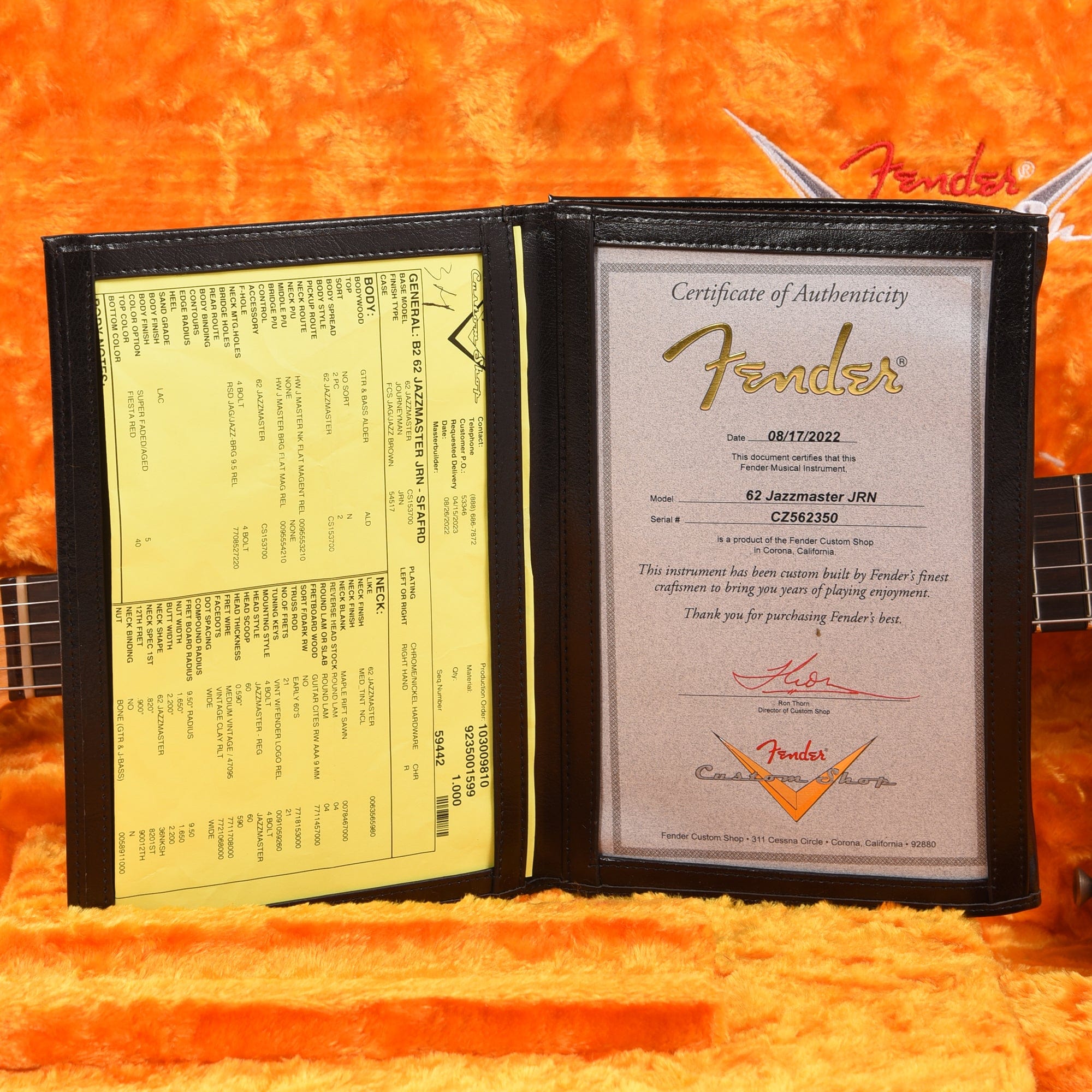 Fender Custom Shop 1962 Jazzmaster Journeyman Relic Super Faded Aged Fiesta Red Electric Guitars / Solid Body