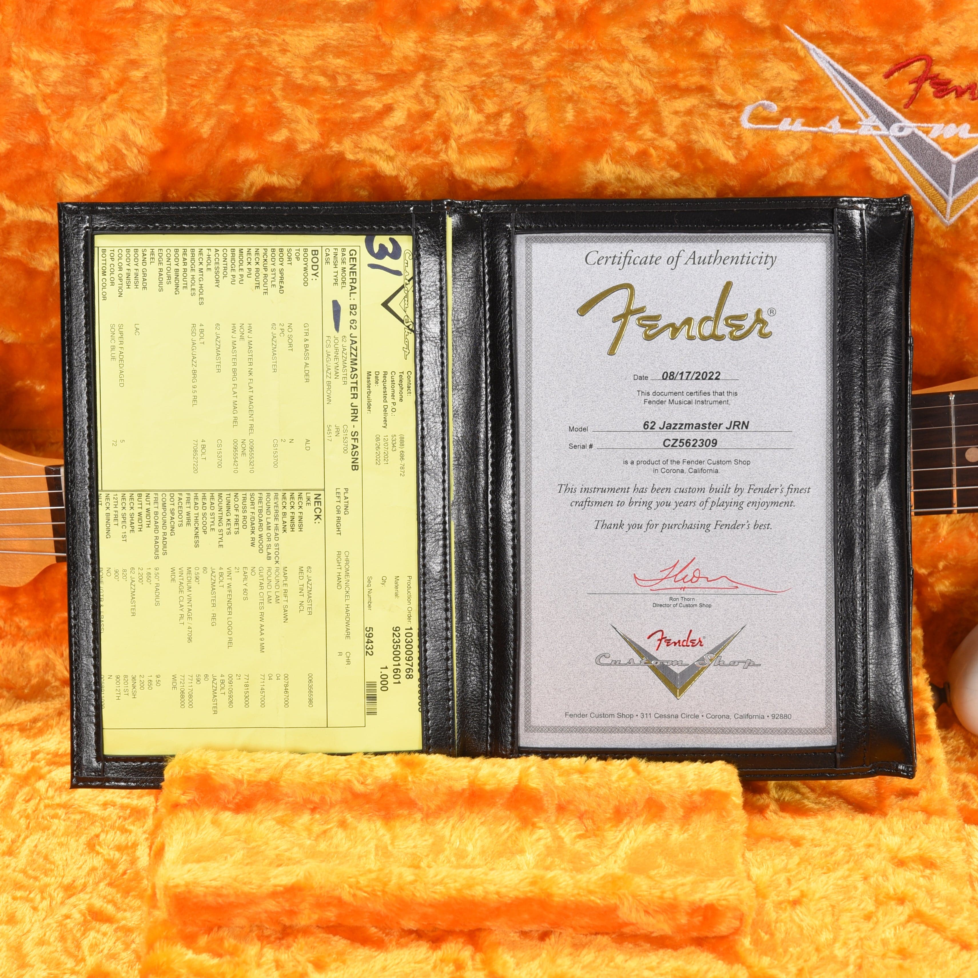 Fender Custom Shop 1962 Jazzmaster Journeyman Relic Super Faded Aged Sonic Blue Electric Guitars / Solid Body