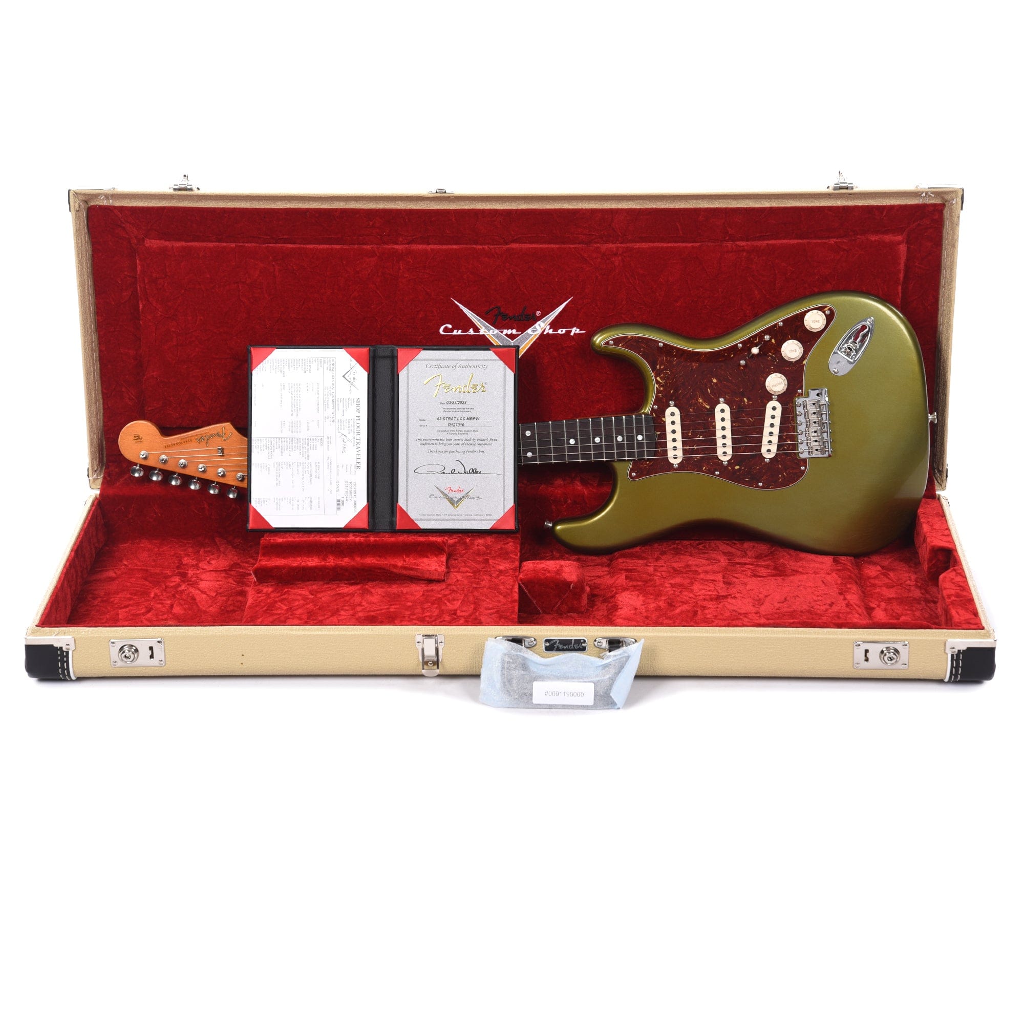 Fender Custom Shop 1963 Stratocaster DCC Super Aged Lake Placid Blue Master Built by Paul Waller Electric Guitars / Solid Body