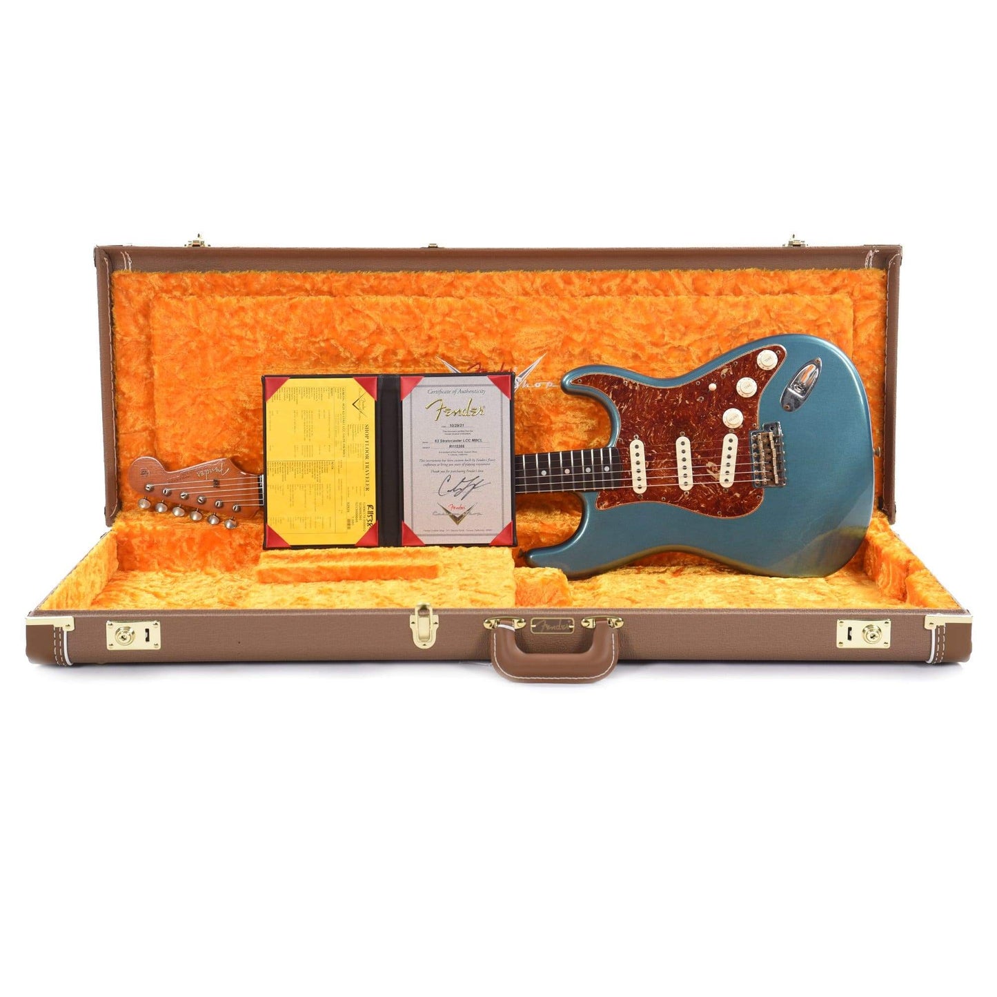 Fender Custom Shop 1963 Stratocaster Deluxe Closet Classic Super Aged Lake Placid Blue Master Built by Carlos Lopez Electric Guitars / Solid Body