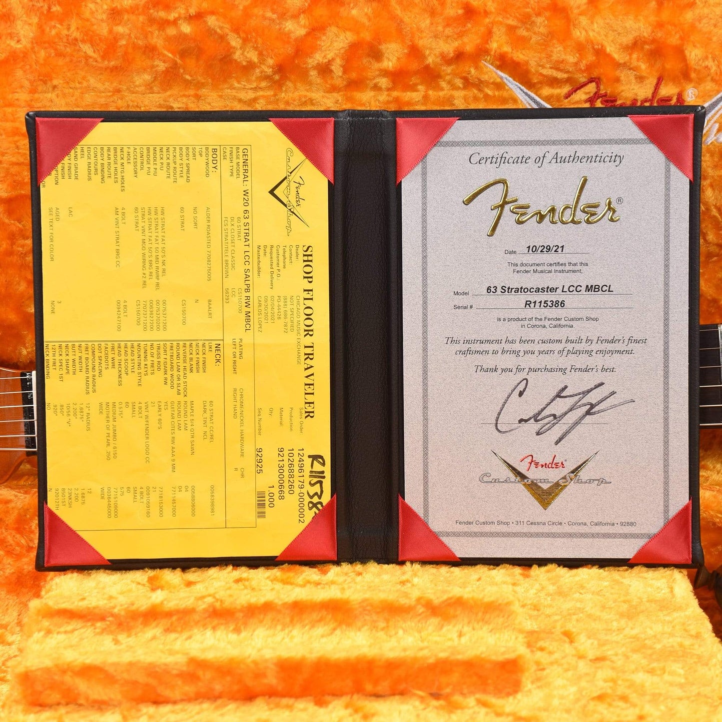 Fender Custom Shop 1963 Stratocaster Deluxe Closet Classic Super Aged Lake Placid Blue Master Built by Carlos Lopez Electric Guitars / Solid Body