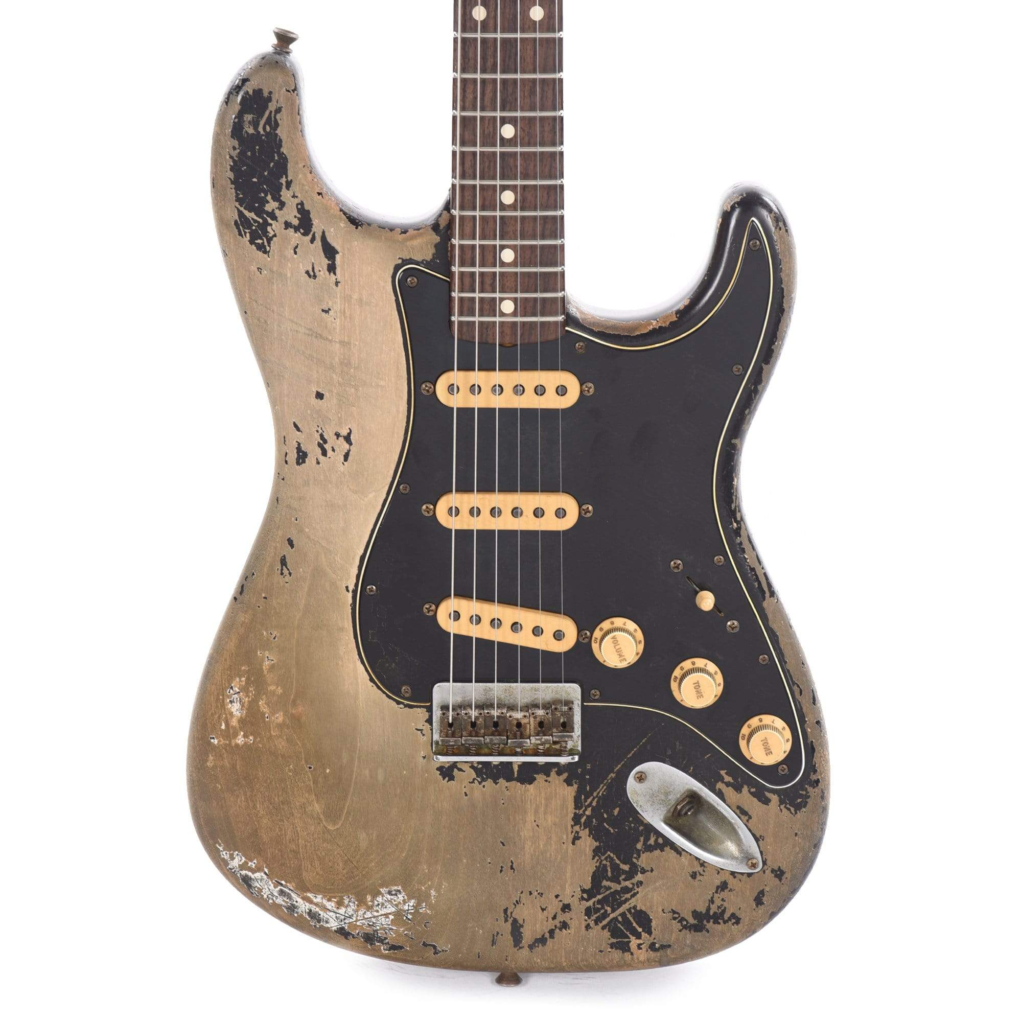 Fender Custom Shop 1963 Stratocaster Hardtail Heavy Relic Aged Black  Apprentice Built by George Ruiz