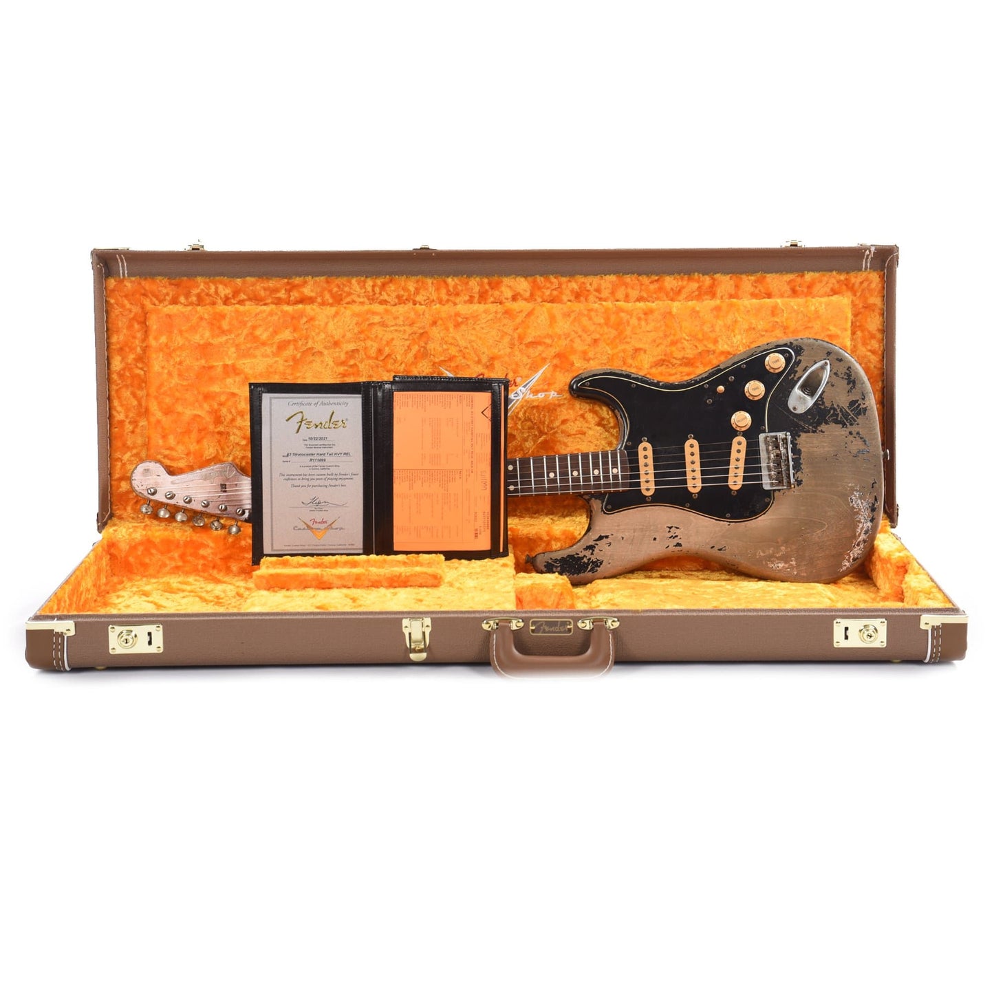 Fender Custom Shop 1963 Stratocaster Hardtail Heavy Relic Aged Black Apprentice Built by George Ruiz Electric Guitars / Solid Body