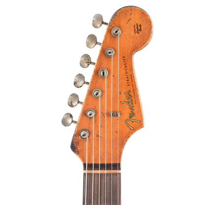 Fender Custom Shop 1963 Stratocaster Hardtail Heavy Relic Aged Olympic White Apprentice Built by George Ruiz Electric Guitars / Solid Body