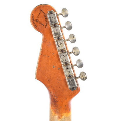 Fender Custom Shop 1963 Stratocaster Hardtail Heavy Relic Aged Olympic White Apprentice Built by George Ruiz Electric Guitars / Solid Body