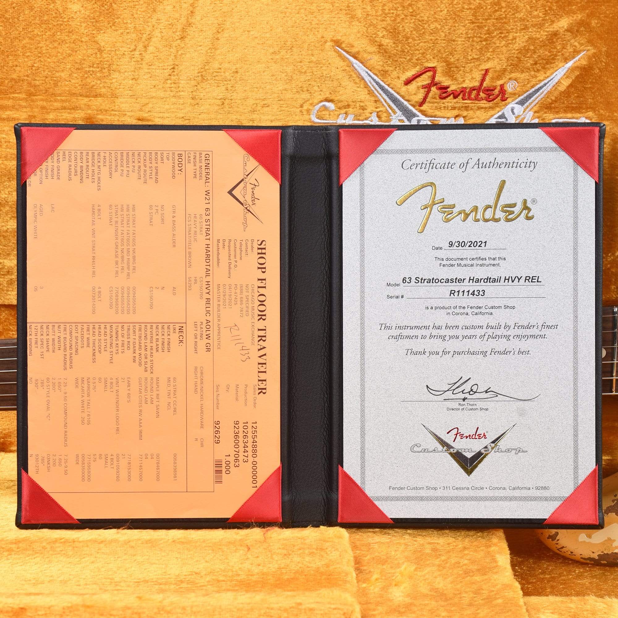 Fender Custom Shop 1963 Stratocaster Hardtail Heavy Relic Aged Olympic White Apprentice Built by George Ruiz Electric Guitars / Solid Body